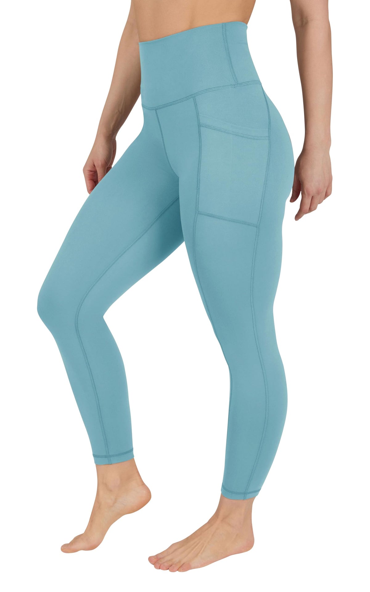 Yogalicious Womens High Waisted Yoga Legging Elastic Free Squat Proof Ankle Length Lux Workout Pant