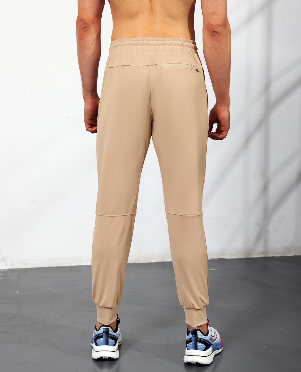 Men's Lightweight Athletic Joggers with Zipper Pockets