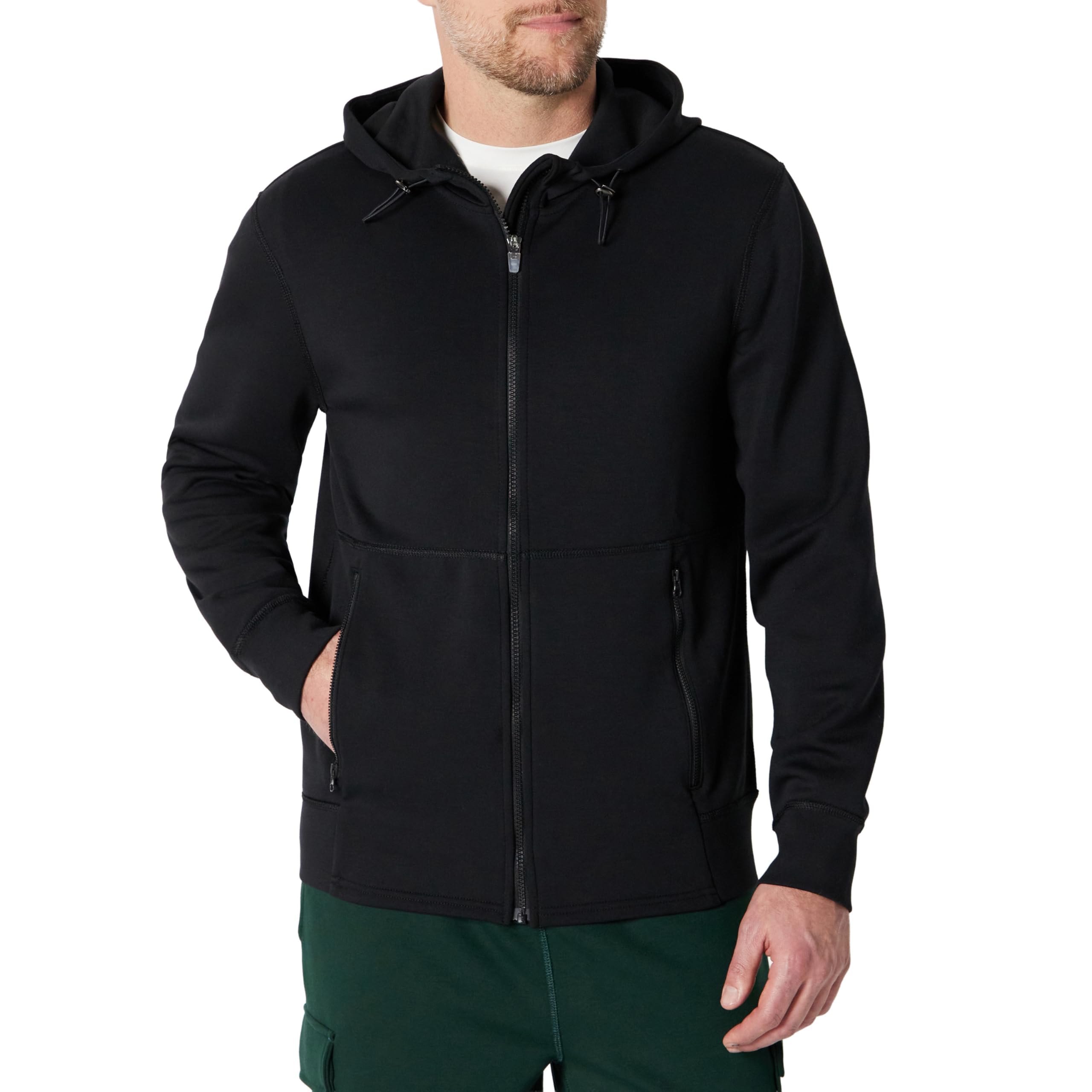 Men's Relaxed-Fit Full-Zip Active Hoodie