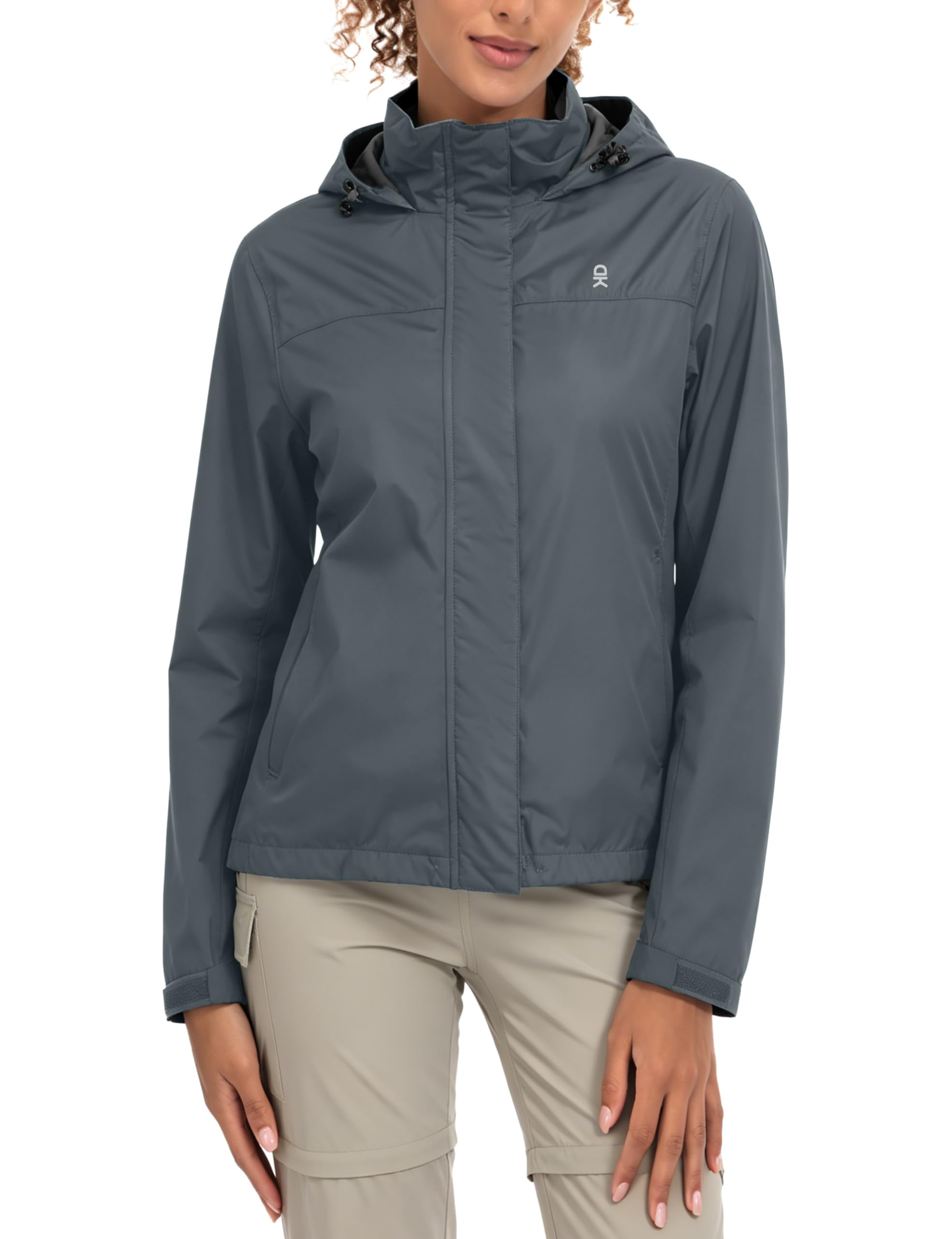 Women's Waterproof Hooded Hiking Rain Jacket