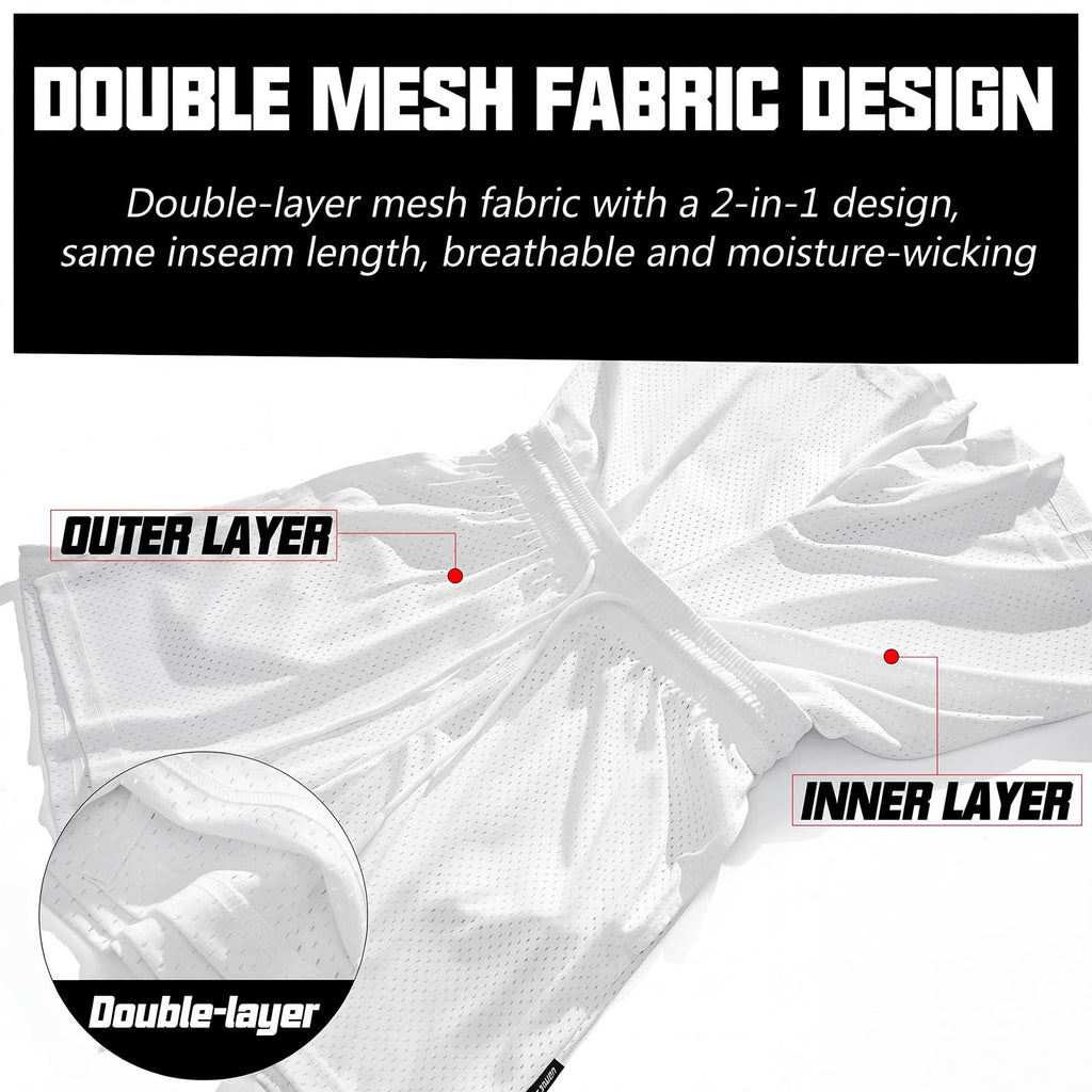 AIMPACT Men's 7" inseam Mesh Basketball Shorts