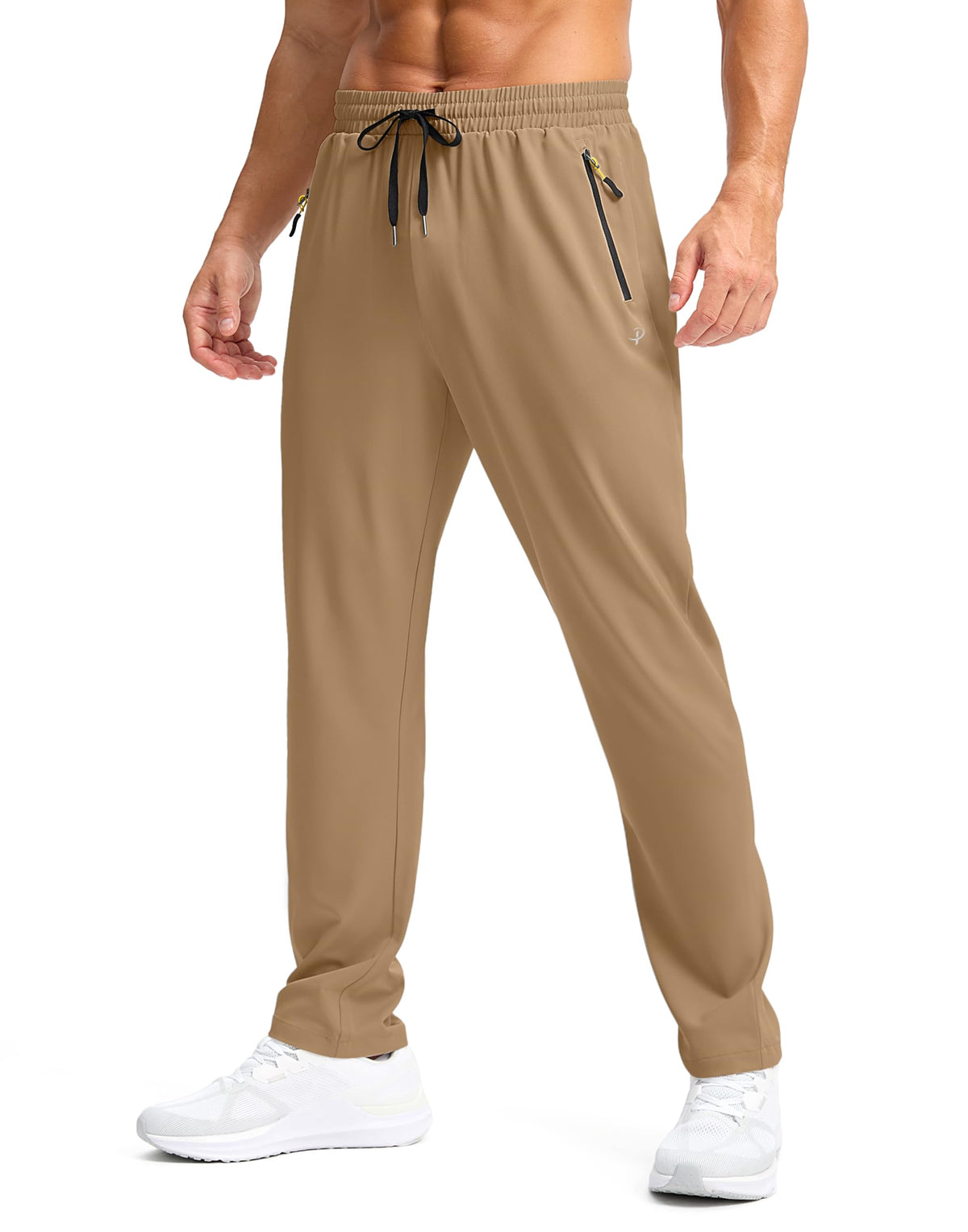 Men's Lightweight Quick-Dry Hiking Pants with Zipper Pockets