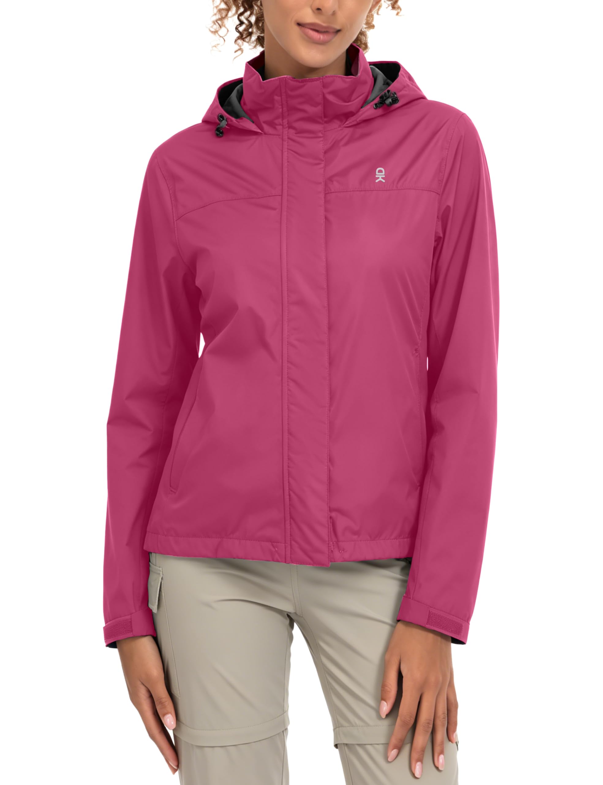 Women's Waterproof Hooded Hiking Rain Jacket