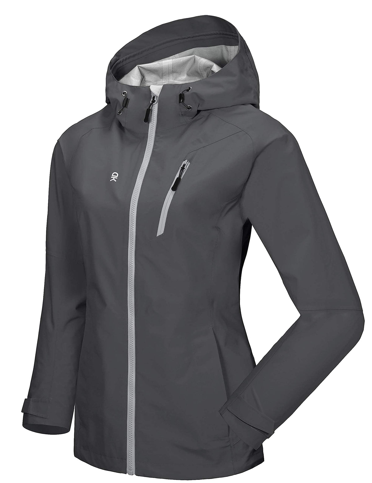 Women's Waterproof Hooded Hiking Rain Jacket
