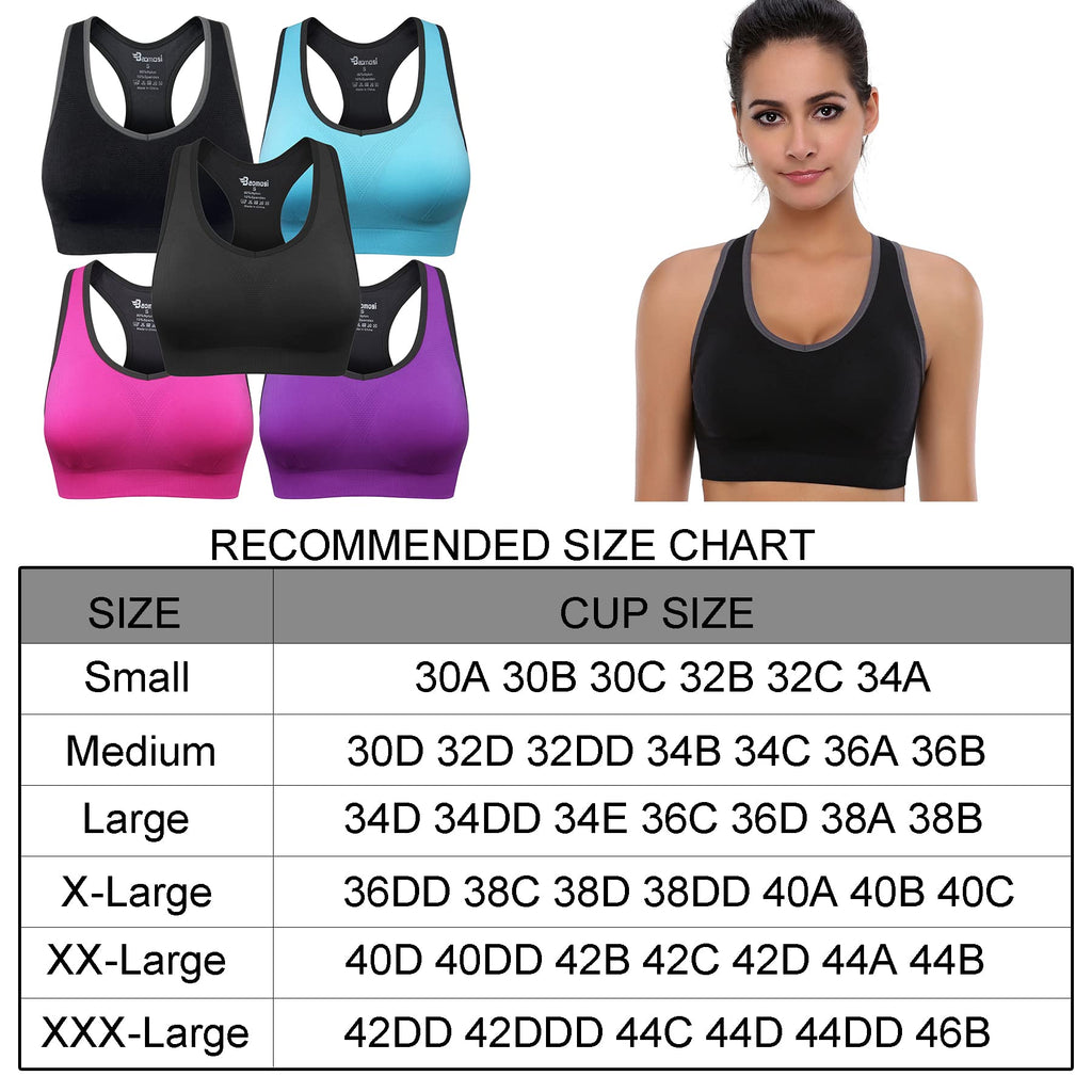 Women's Seamless Racerback High-Impact Sports Bra