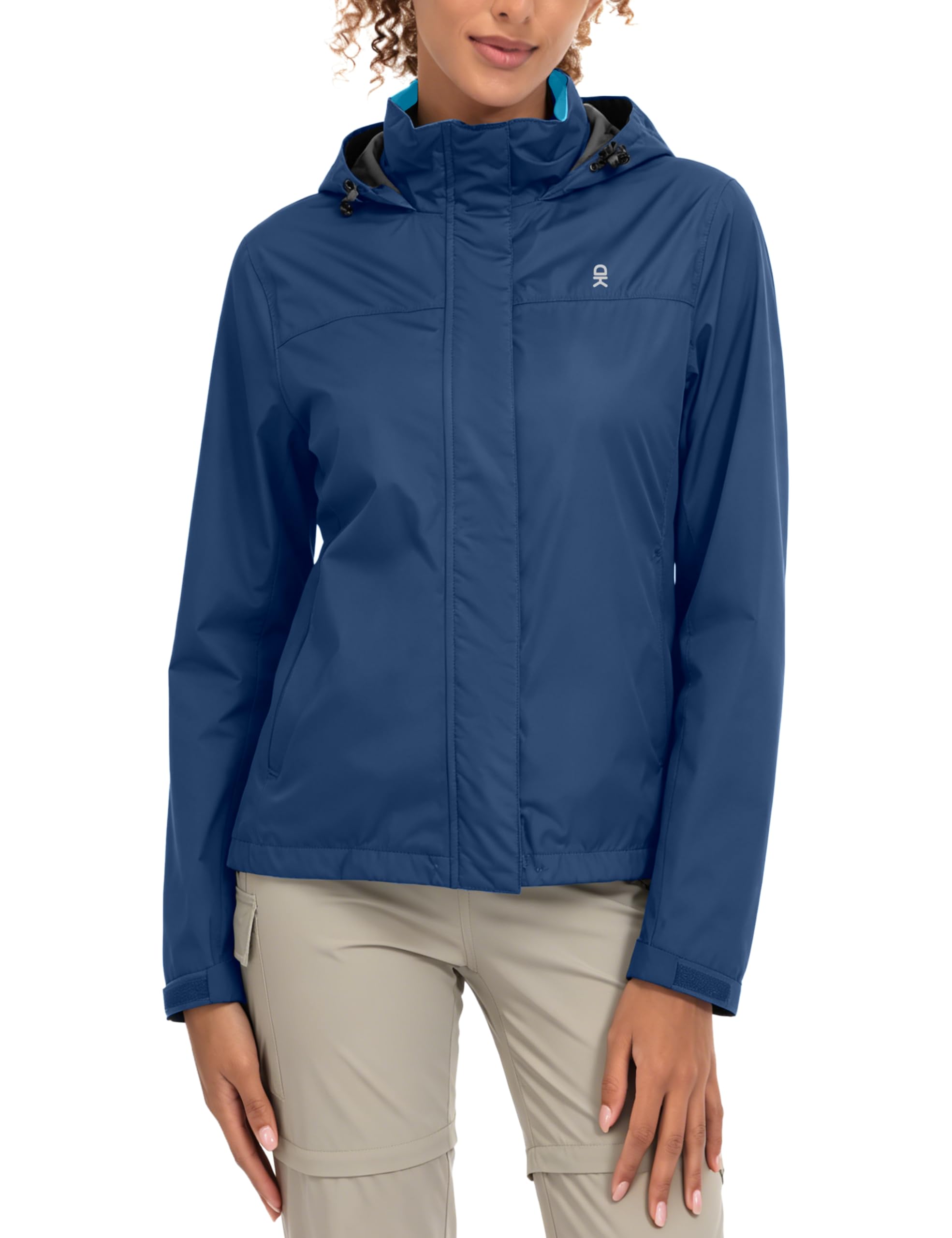 Women's Waterproof Hooded Hiking Rain Jacket
