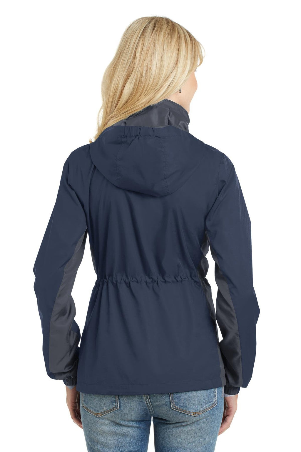 Women's Core Lightweight Wind Jacket in Navy and Grey