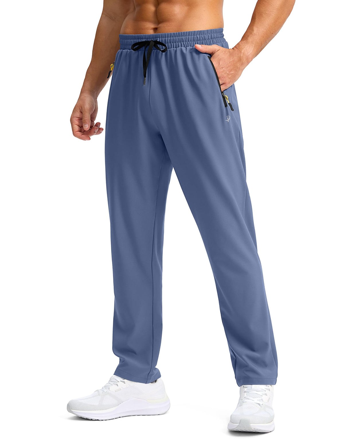 Men's Lightweight Quick-Dry Hiking Pants with Zipper Pockets