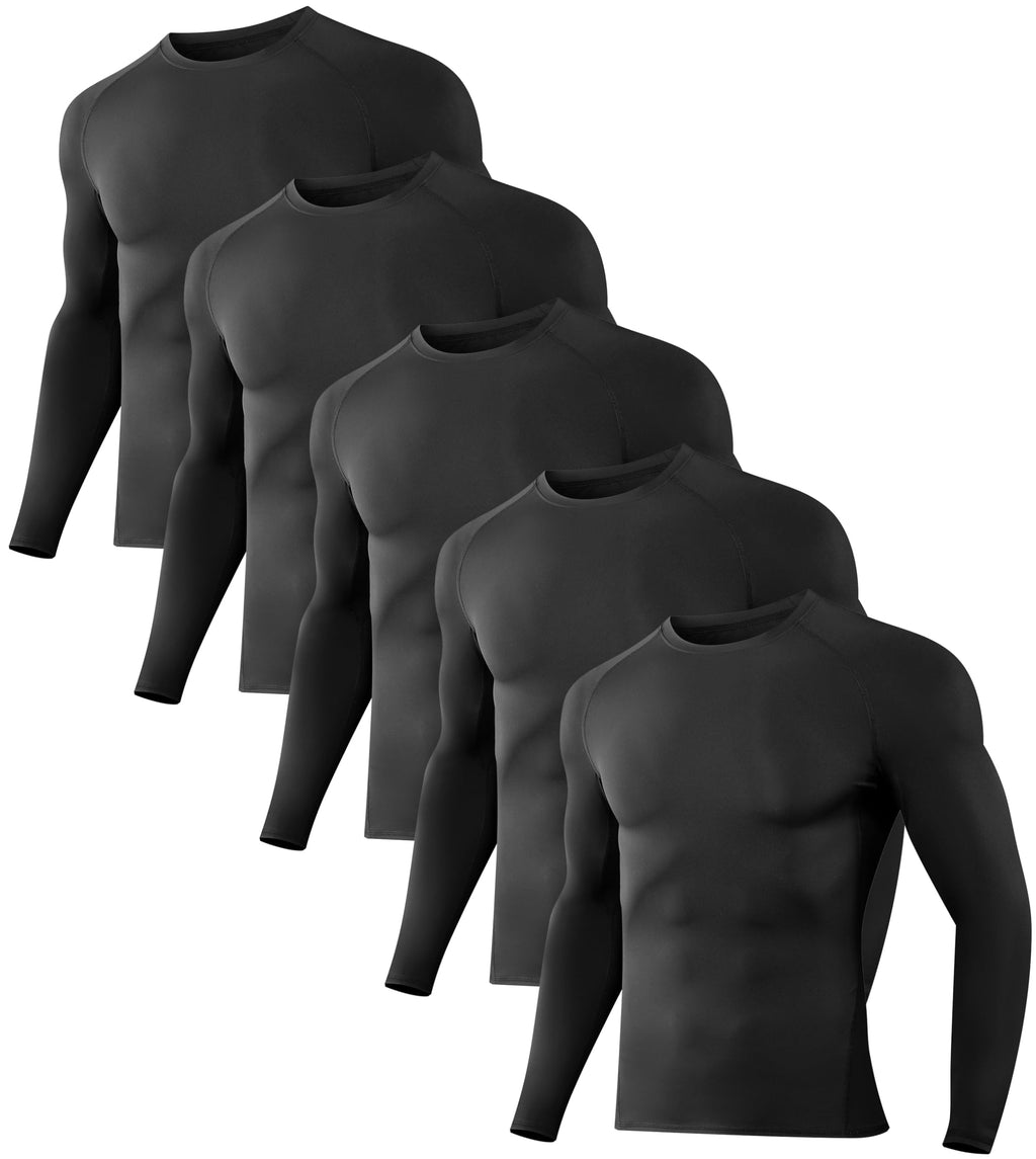 Men's Multi-Pack Long-Sleeve Compression Training Shirts