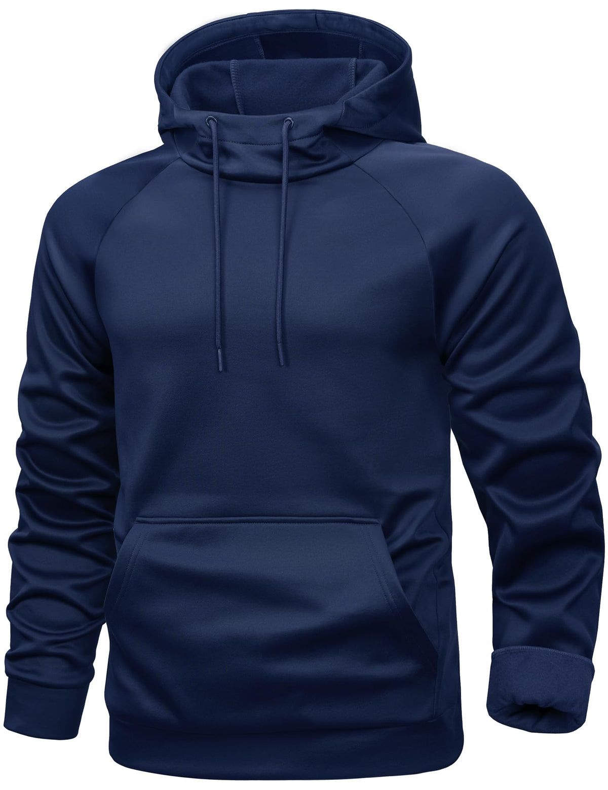Men's Fleece-Lined Pullover Hoodie with Kangaroo Pocket