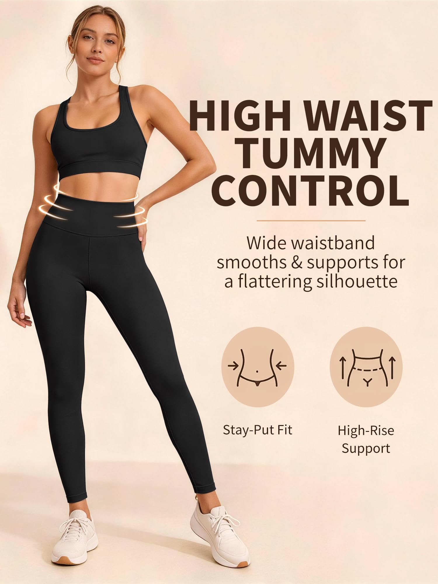 Laite Hebe Leggings for Women - High Waisted Full Length Buttery Soft Yoga Pants for Workout Athletic Daily