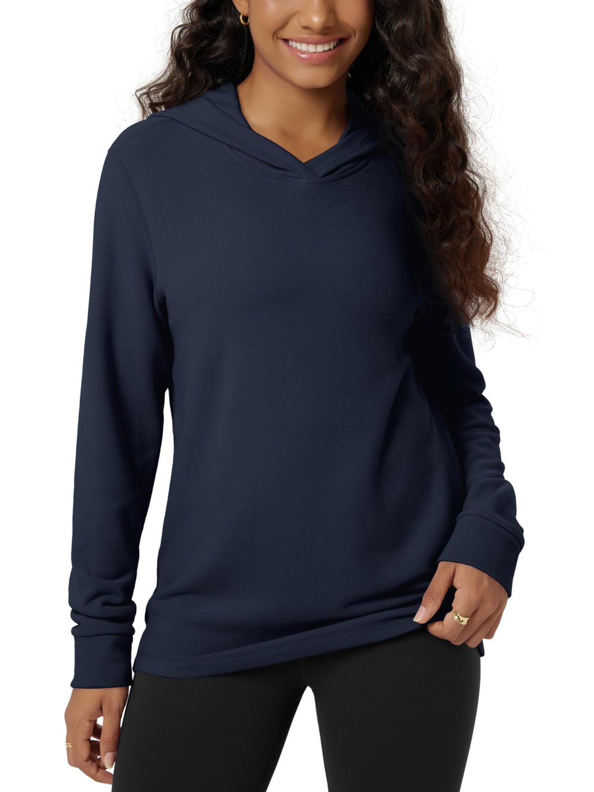 Women's Ultra-Soft Stretch Fleece Pullover Hoodie
