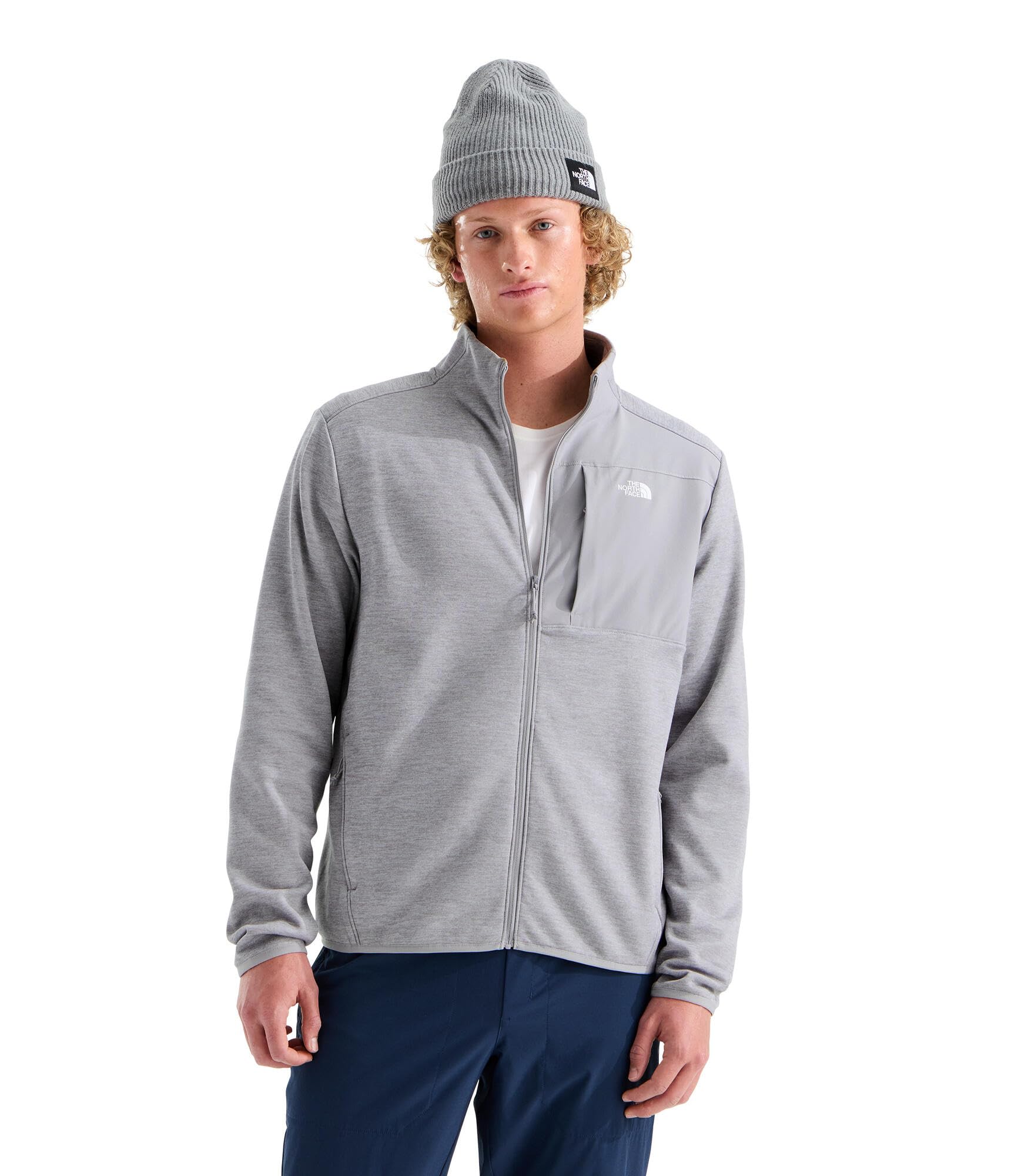 Men's Lightweight Full-Zip Fleece Jacket with Zip Pockets
