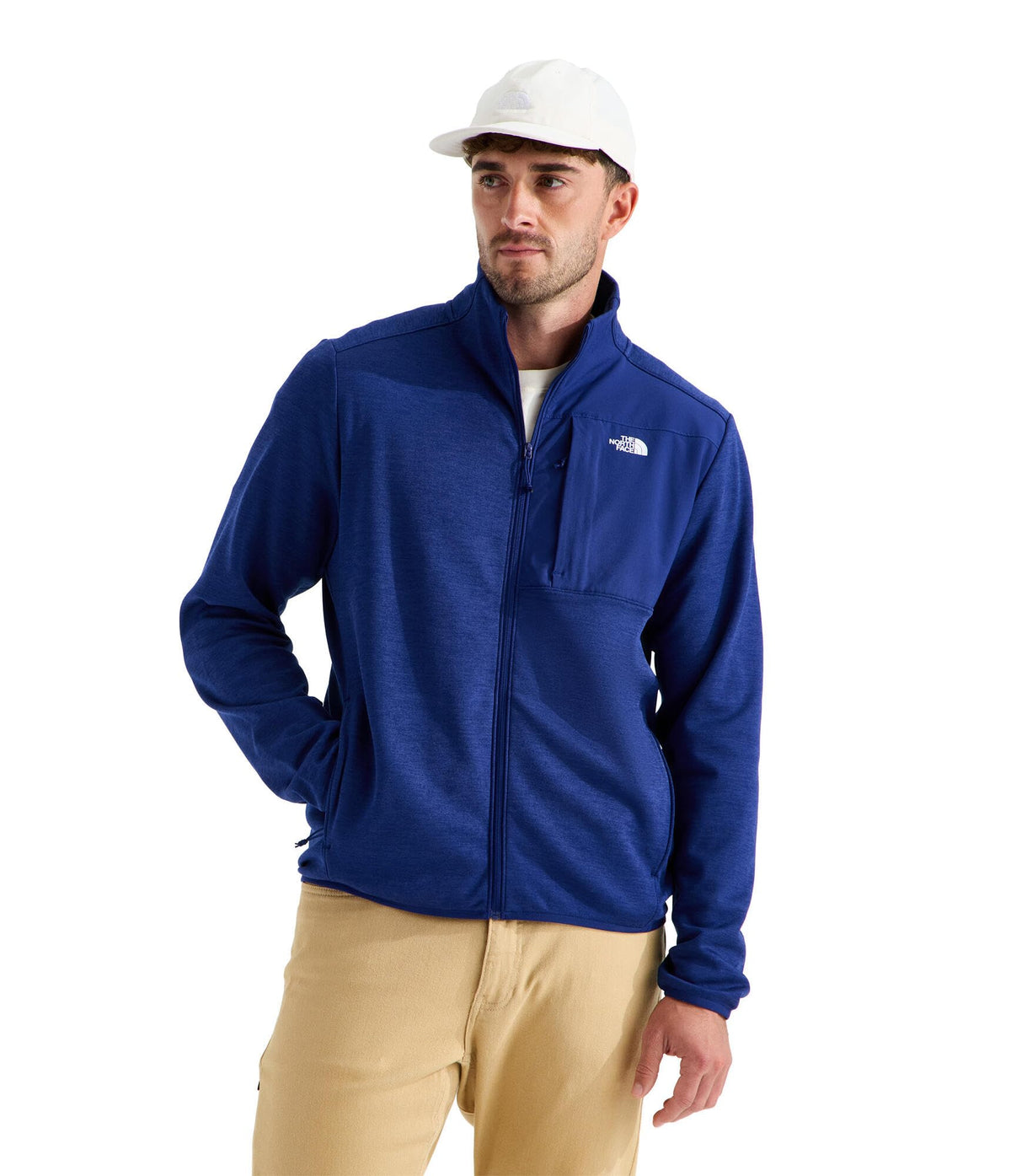 Men's Lightweight Full-Zip Fleece Jacket with Zip Pockets