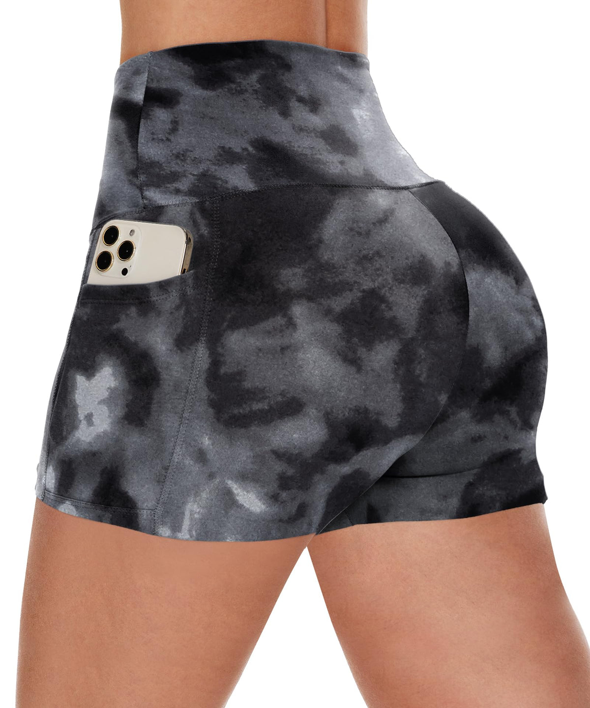 Women's High-Waist Biker Shorts with Pockets