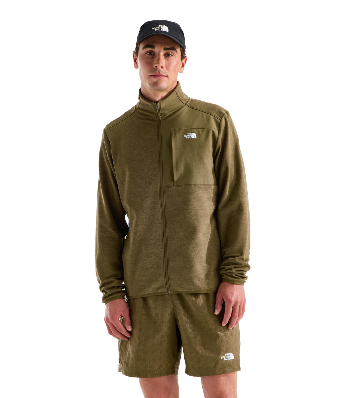 Men's Lightweight Full-Zip Fleece Jacket with Zip Pockets