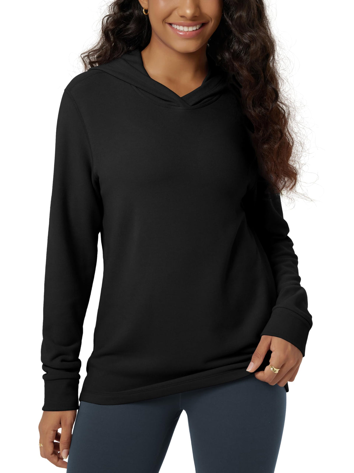Women's Ultra-Soft Stretch Fleece Pullover Hoodie