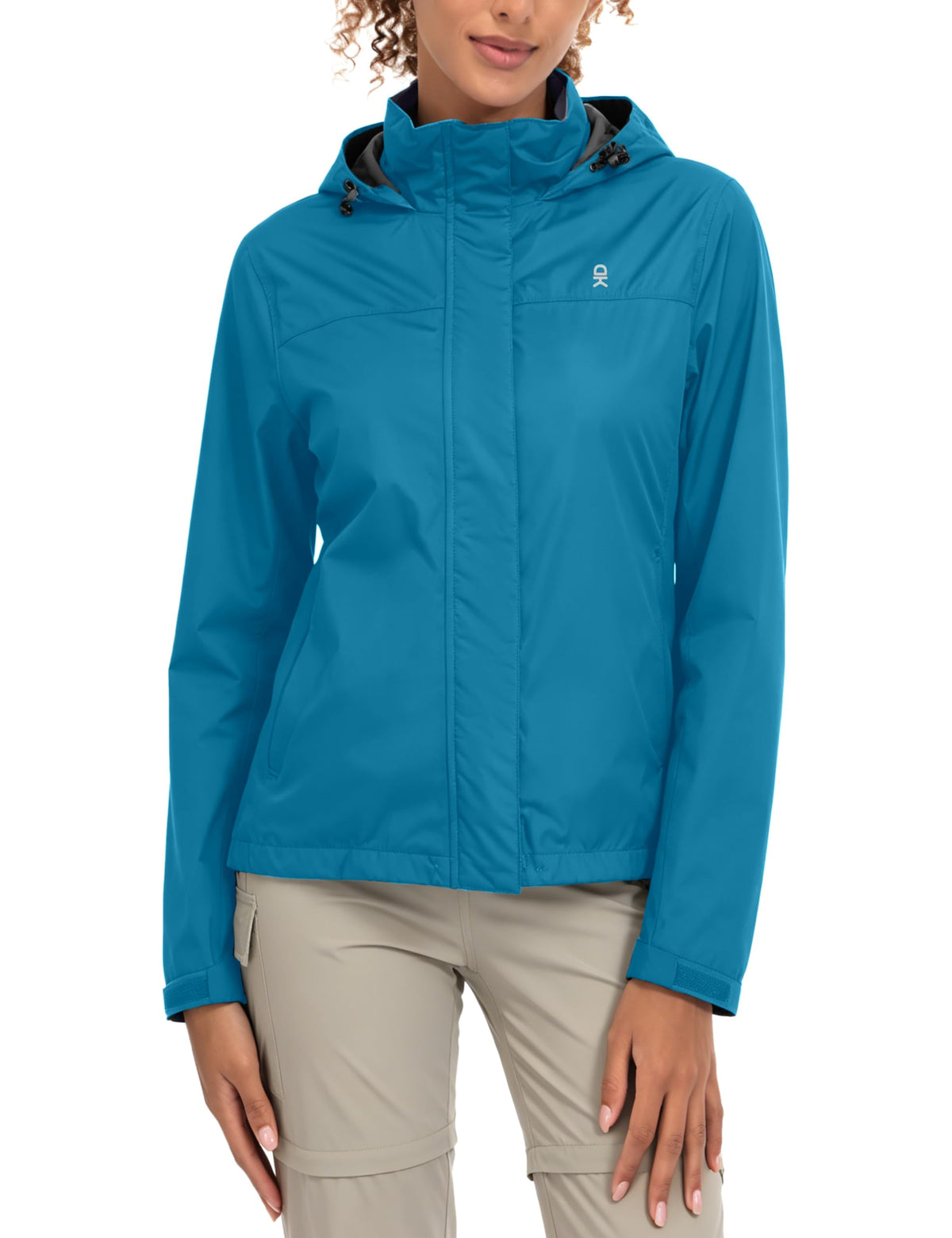 Women's Waterproof Hooded Hiking Rain Jacket
