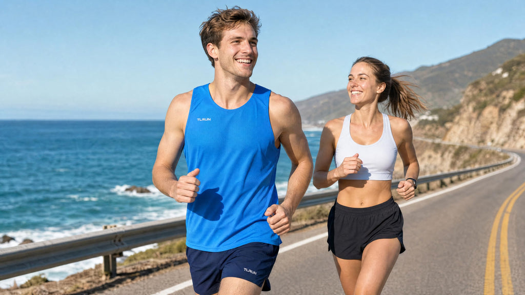 TLRUN Men’s Performance Running Tank Top Ultra Lightweight Singlet