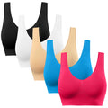 Women's Seamless Sports Bra with Removable Pads