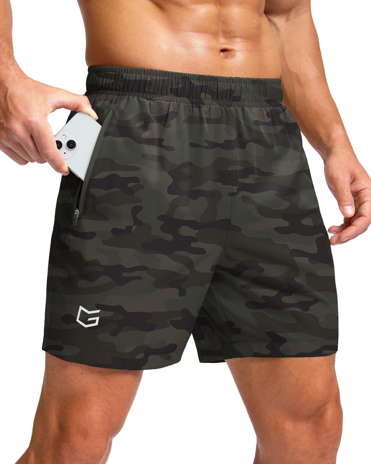 G Gradual Men's Athletic Running Shorts with 2 Zipper Pockets 7"/ 5"/ 9"