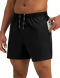 Pesfix Mens 7'' Lightweight Athletic Shorts Quick Dry Gym Workout Running Shorts with Zipper Pockets