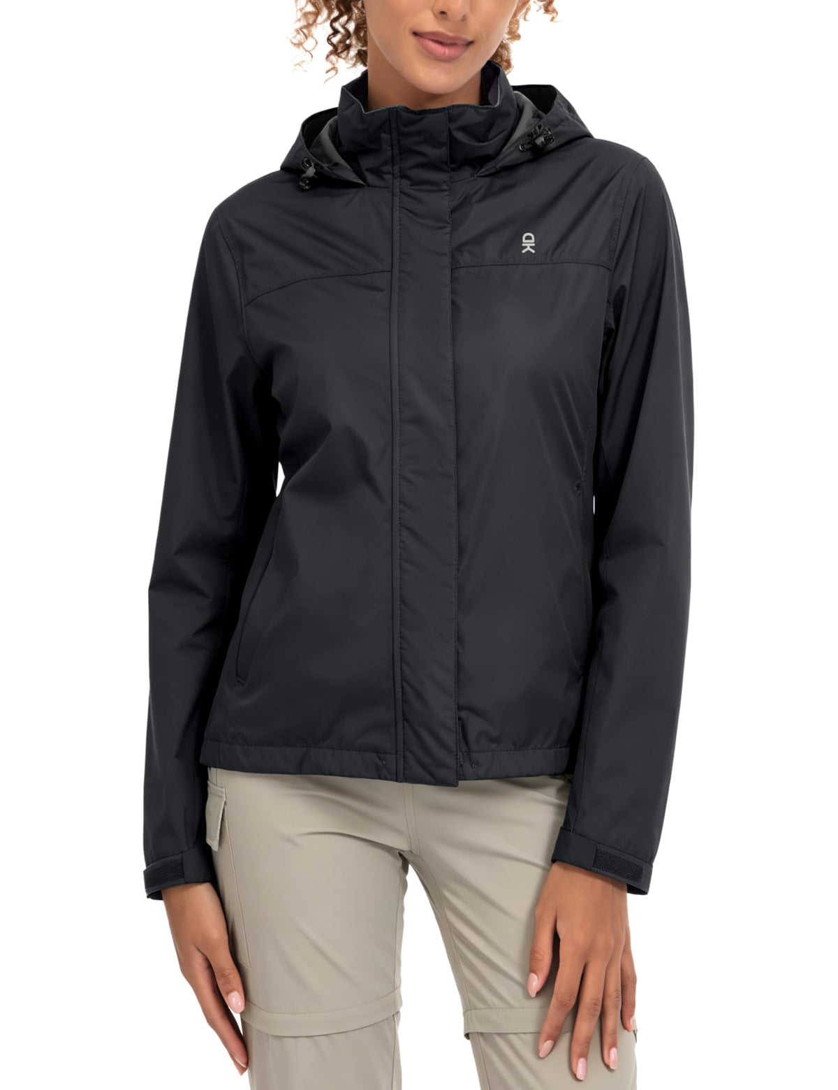 Women's Waterproof Hooded Hiking Rain Jacket