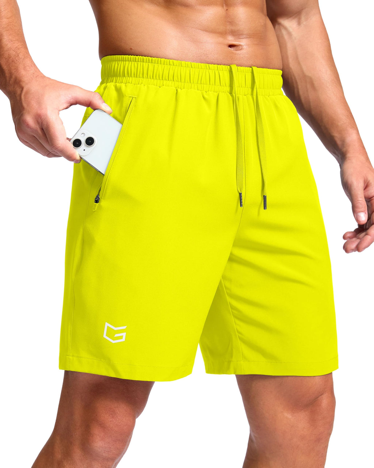 G Gradual Men's Athletic Running Shorts with 2 Zipper Pockets 7"/ 5"/ 9"