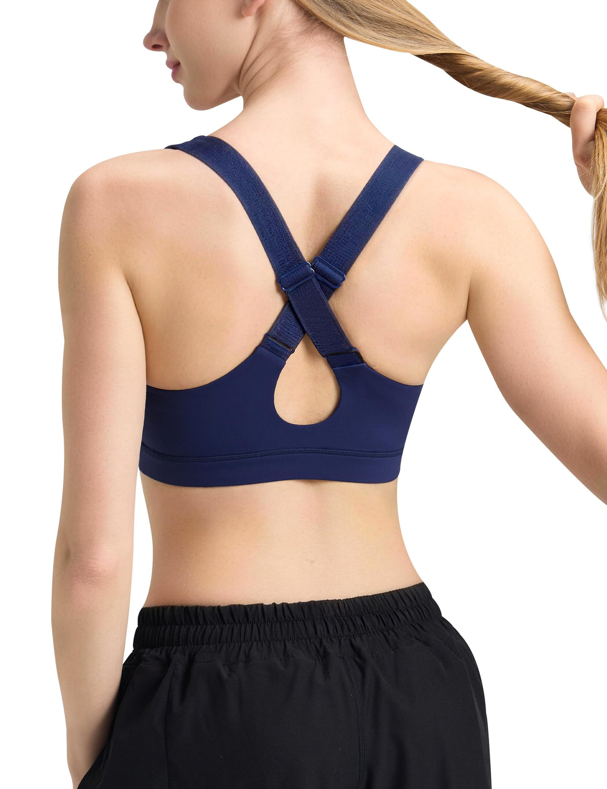 Women's Padded V-Neck Criss-Cross Sports Bra