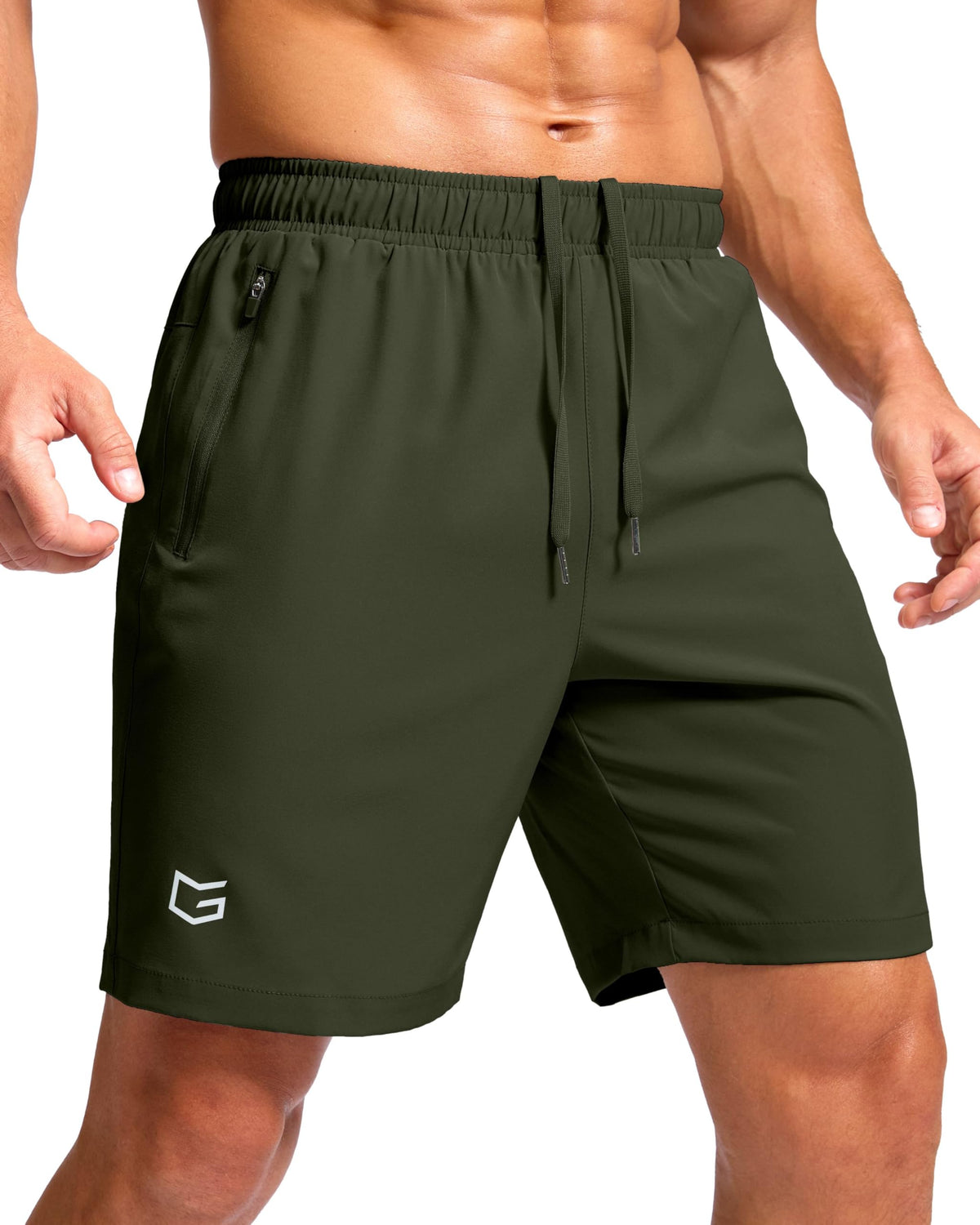 G Gradual Men's Athletic Running Shorts with 2 Zipper Pockets 7"/ 5"/ 9"