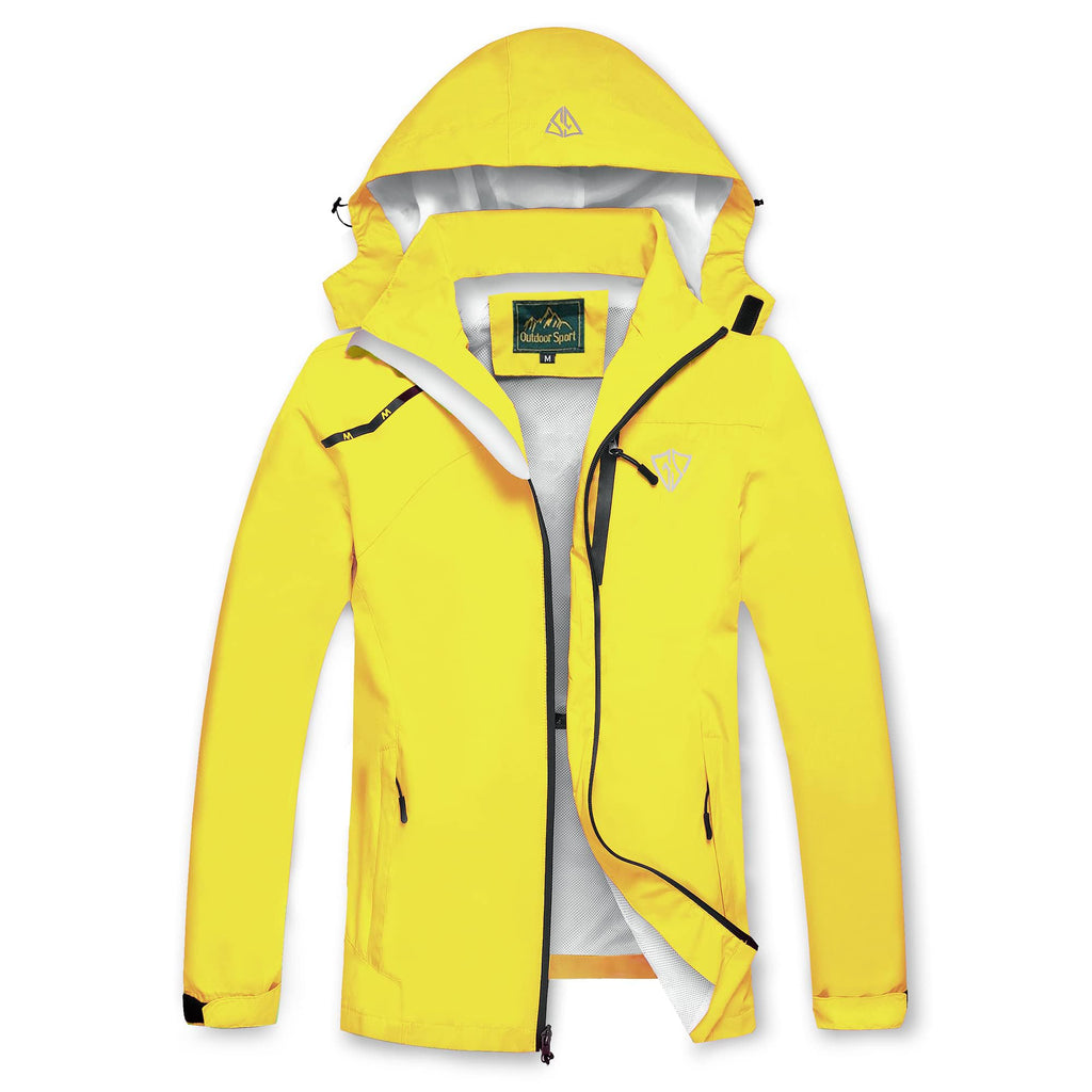 Men's Waterproof Lightweight Hooded Windbreaker Jacket