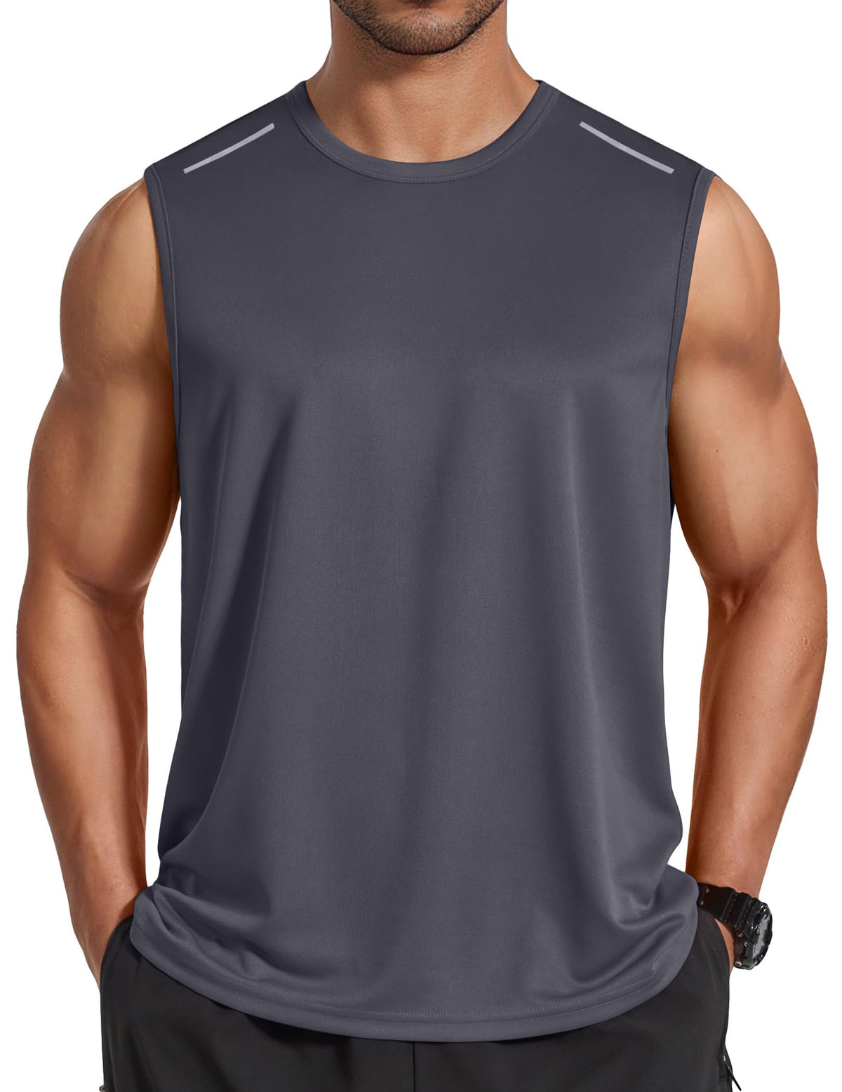 COOFANDY Men's Sleeveless Shirt Quick Dry Workout Tank Top Gym Muscle T Shirts Sport Athletic Tanks Moisture Wicking