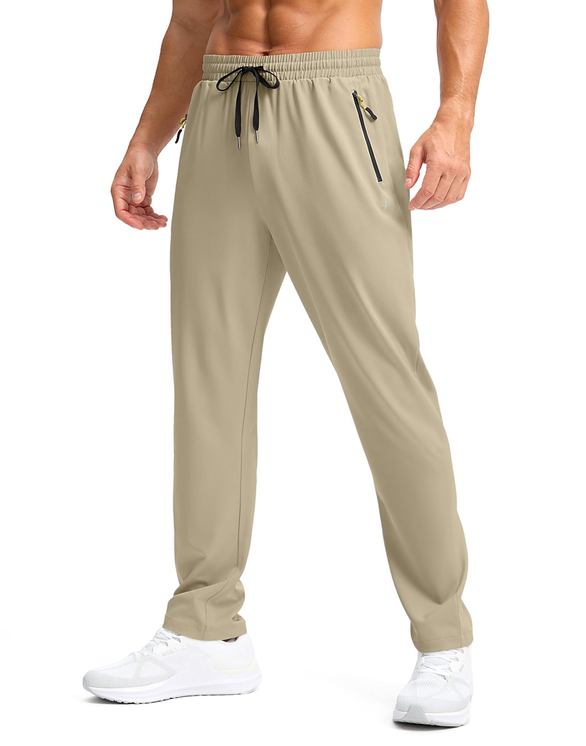 Men's Lightweight Quick-Dry Hiking Pants with Zipper Pockets