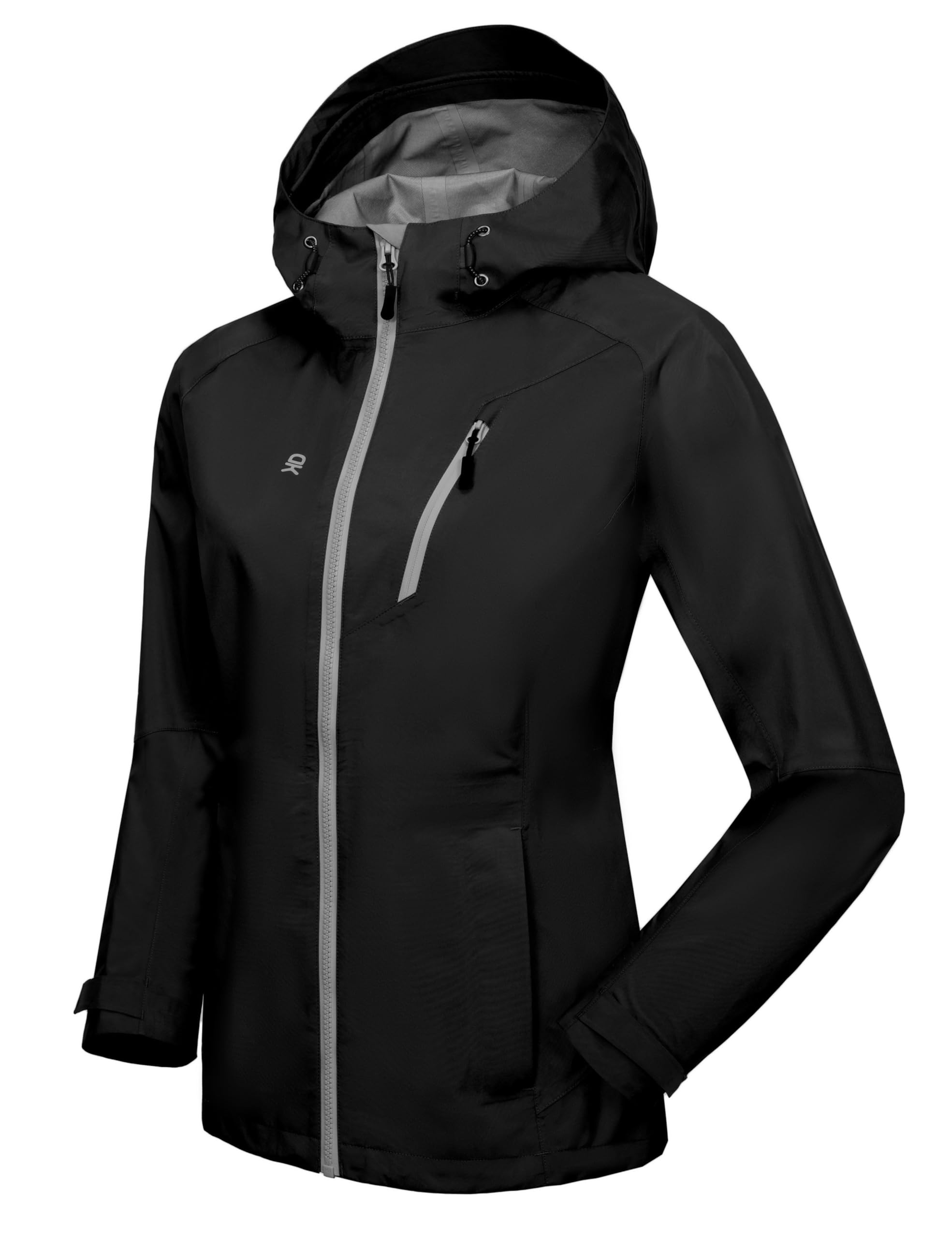 Women's Waterproof Hooded Hiking Rain Jacket