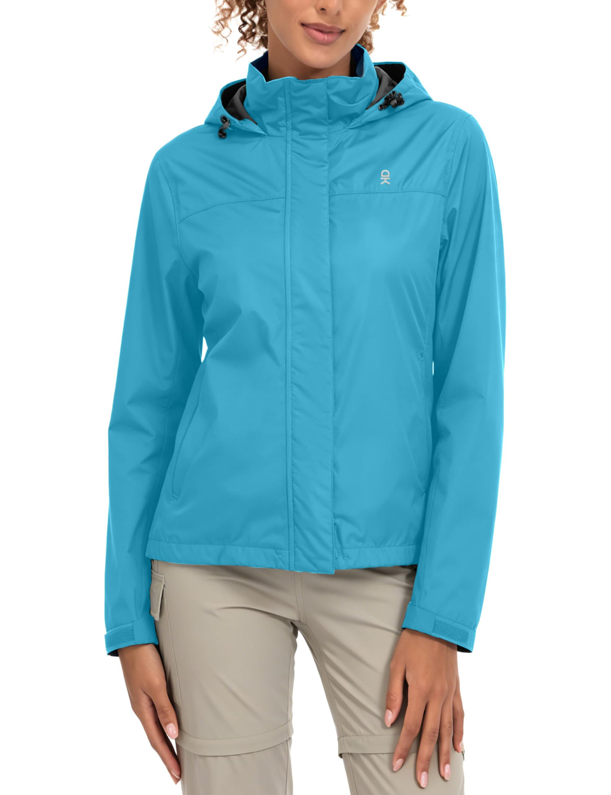 Women's Waterproof Hooded Hiking Rain Jacket