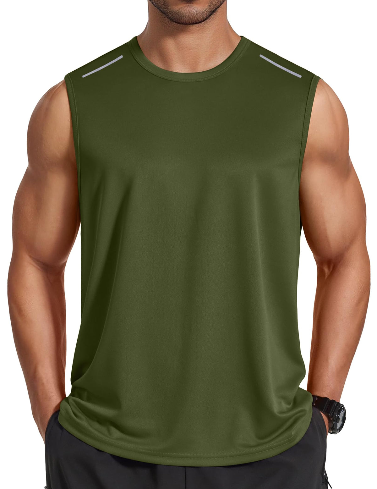 COOFANDY Men's Sleeveless Shirt Quick Dry Workout Tank Top Gym Muscle T Shirts Sport Athletic Tanks Moisture Wicking