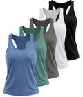 5 Pack Women's Workout Tank Tops Racerback Compression Sleeveless