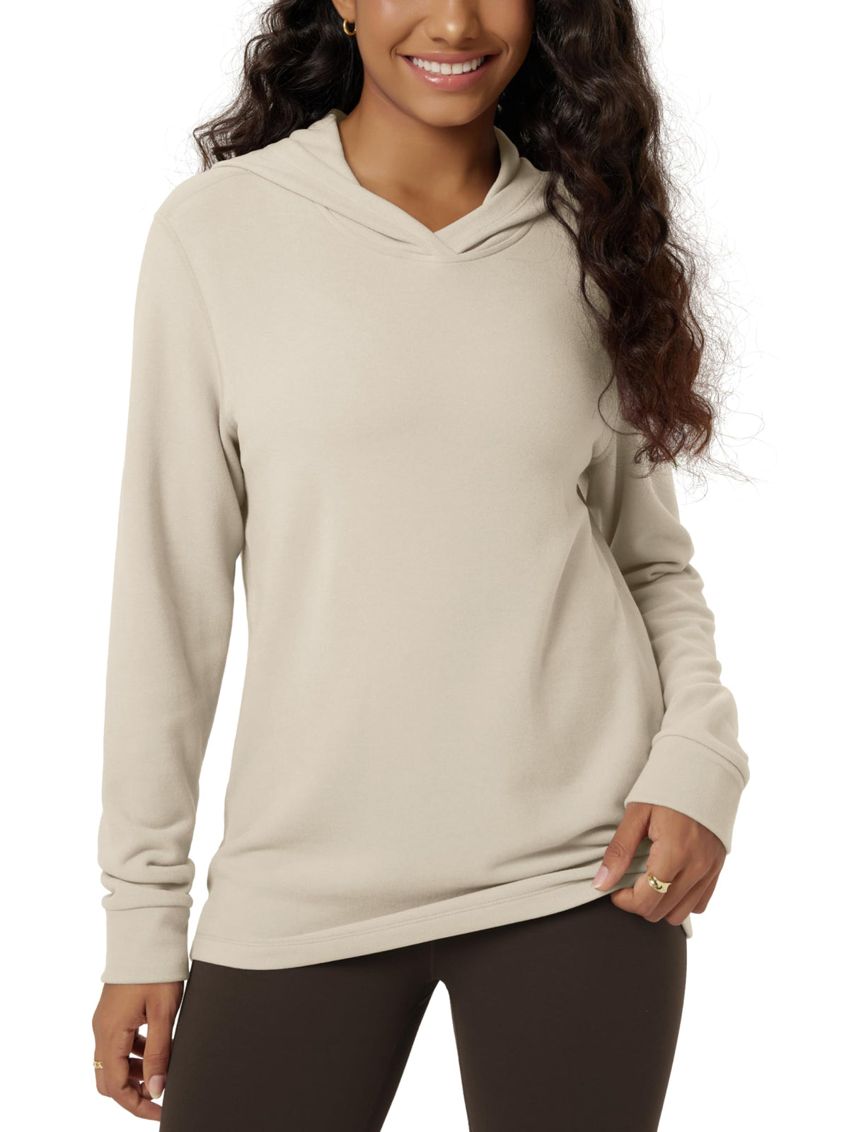 Women's Ultra-Soft Stretch Fleece Pullover Hoodie