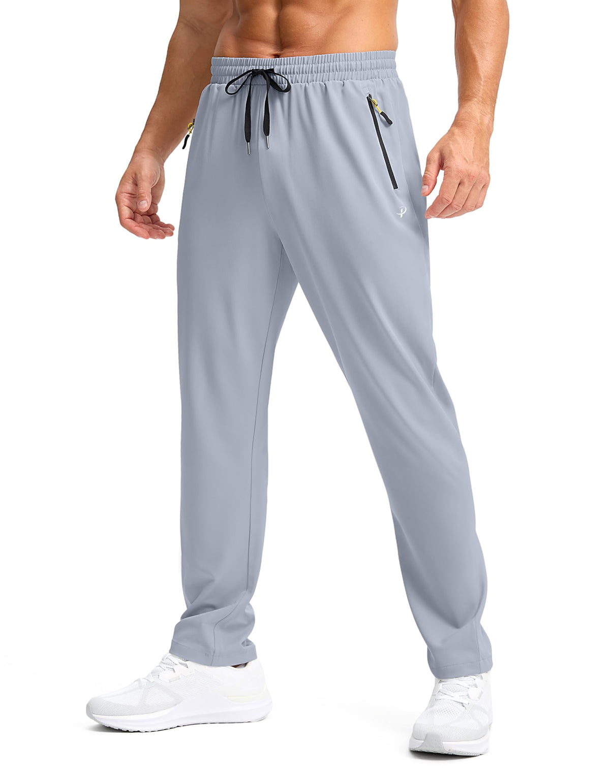 Men's Lightweight Quick-Dry Hiking Pants with Zipper Pockets
