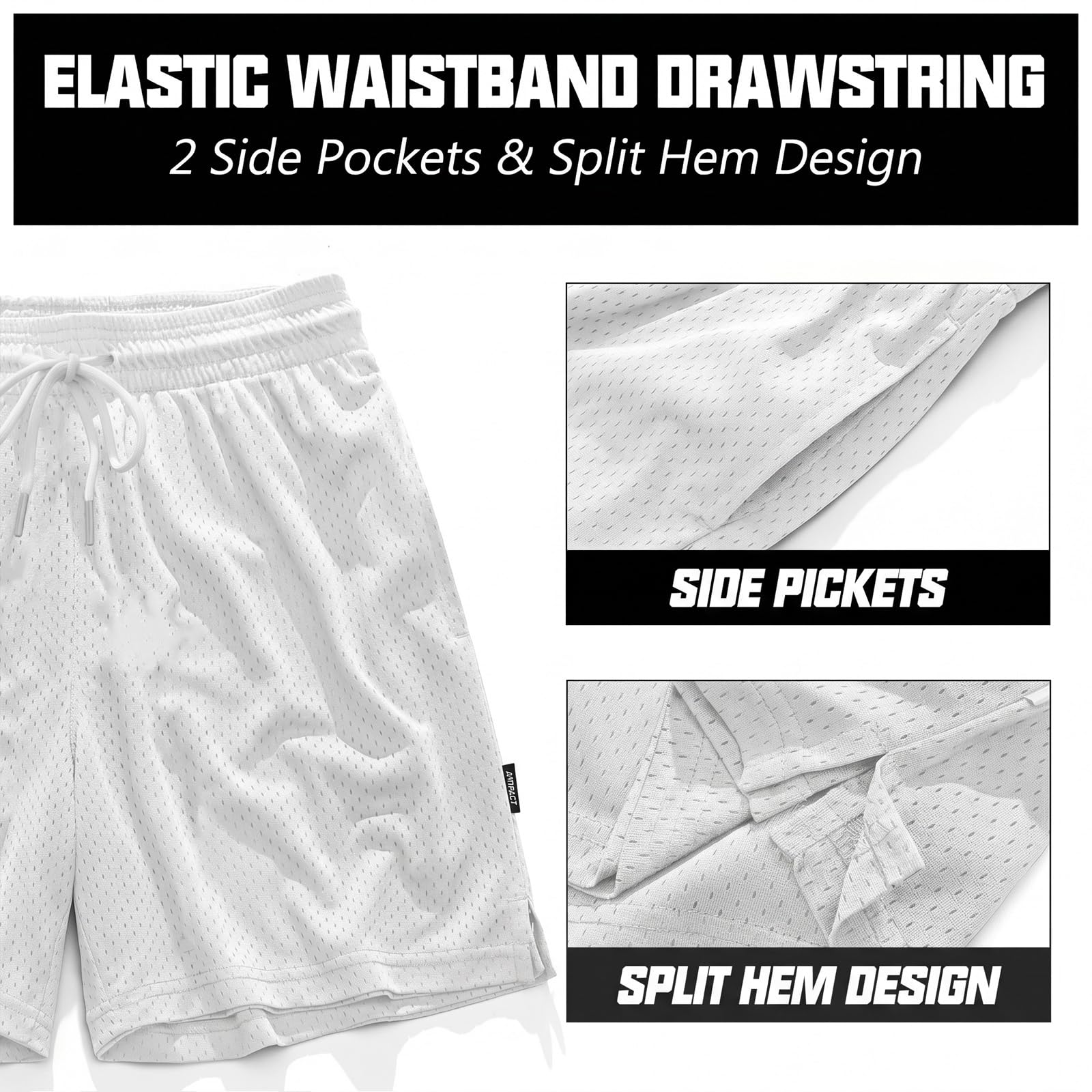AIMPACT Men's 7" inseam Mesh Basketball Shorts