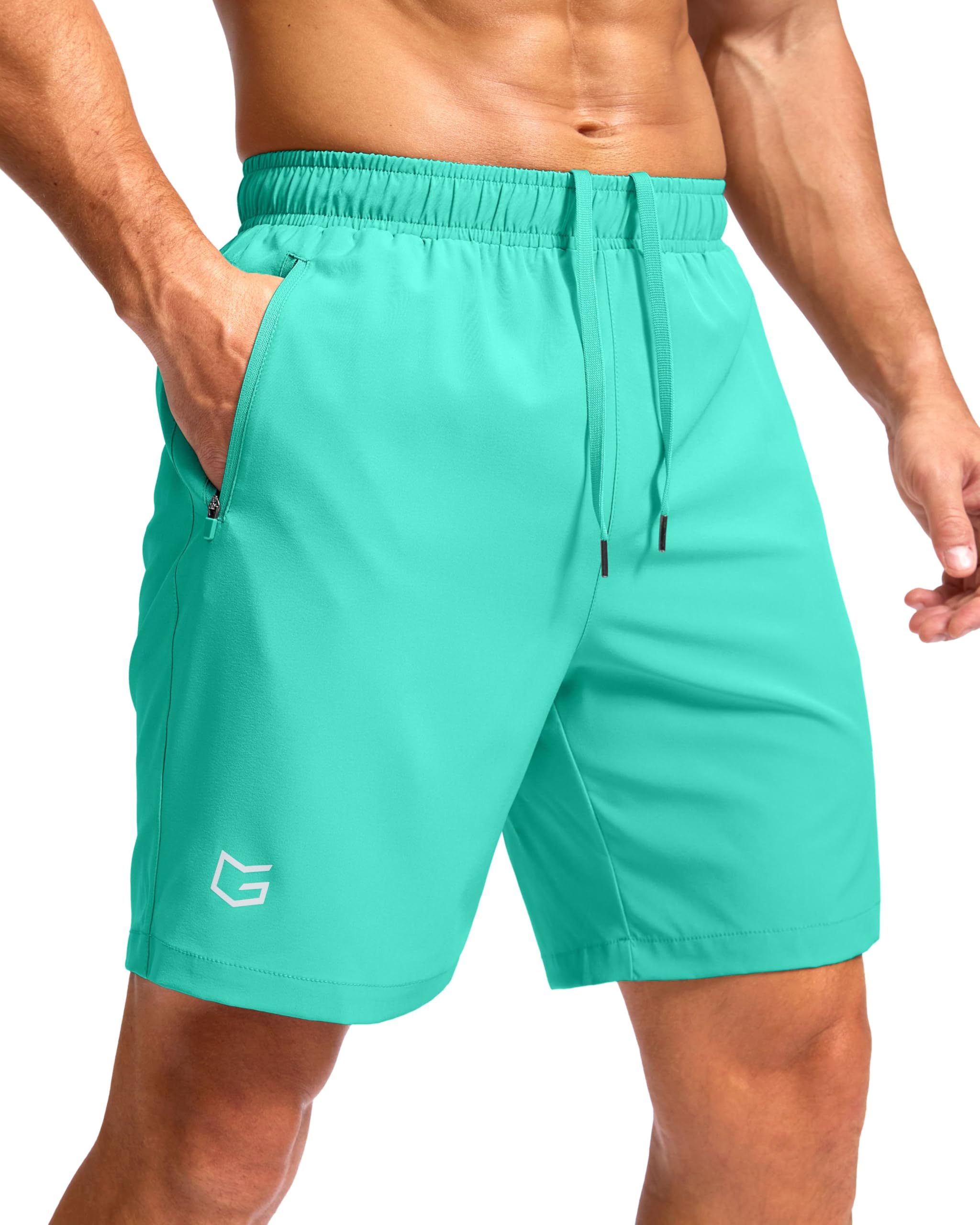G Gradual Men's Athletic Running Shorts with 2 Zipper Pockets 7"/ 5"/ 9"