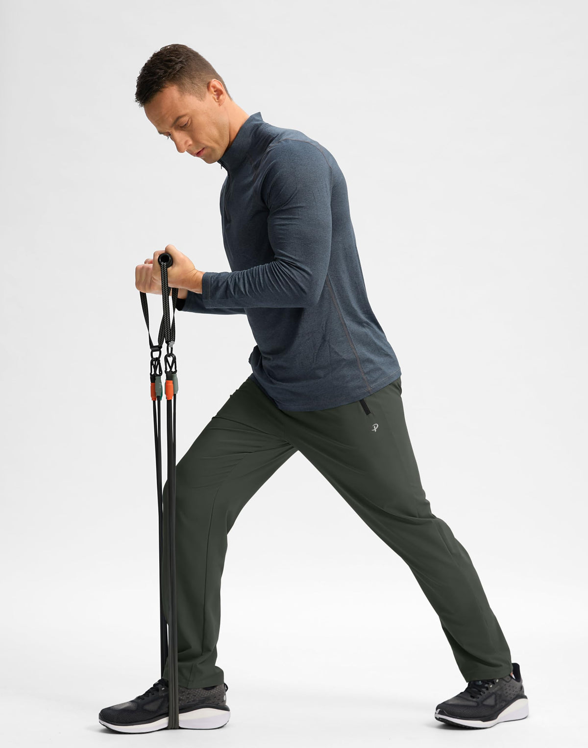 Men's Lightweight Quick-Dry Hiking Pants with Zipper Pockets