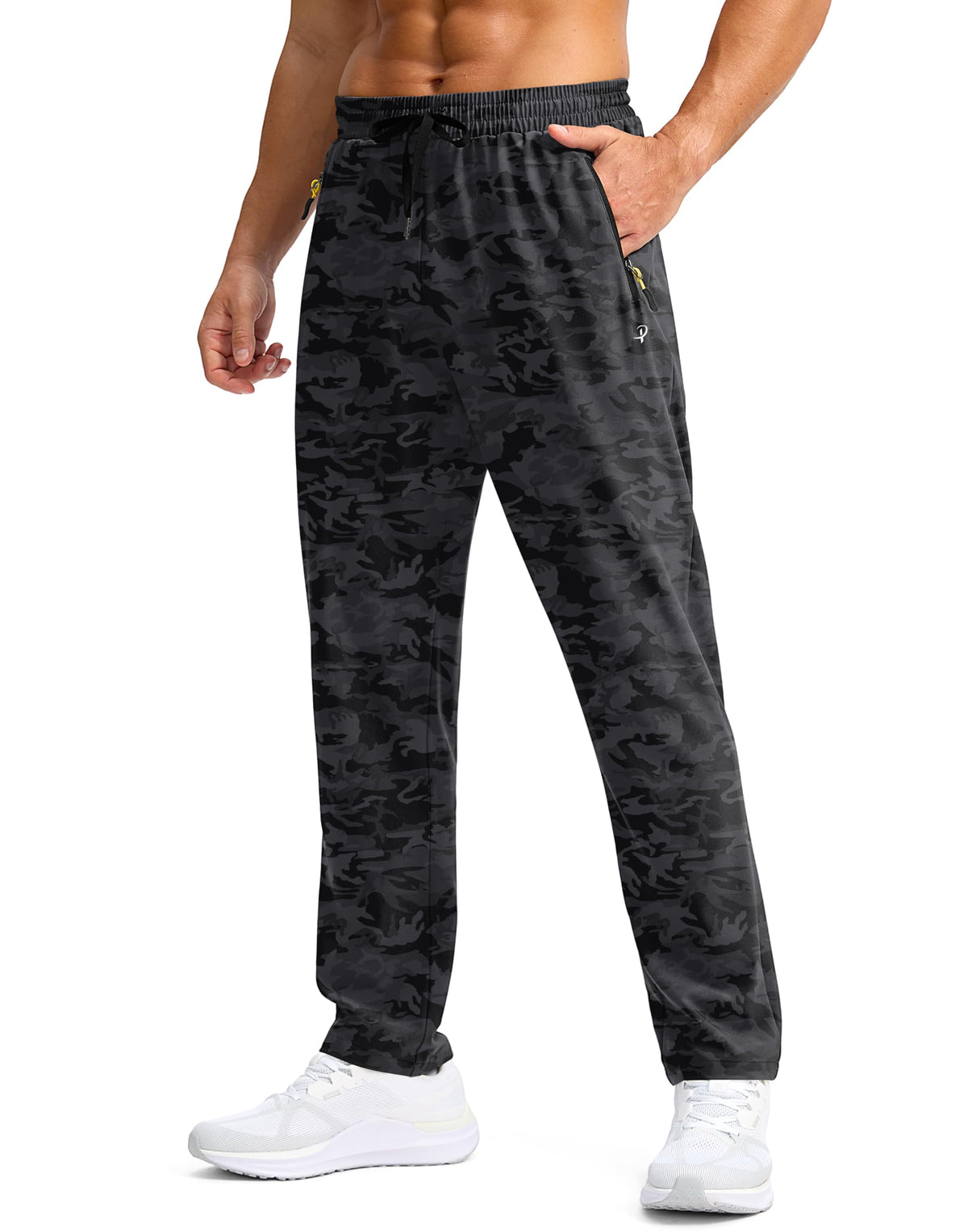 Men's Lightweight Quick-Dry Hiking Pants with Zipper Pockets