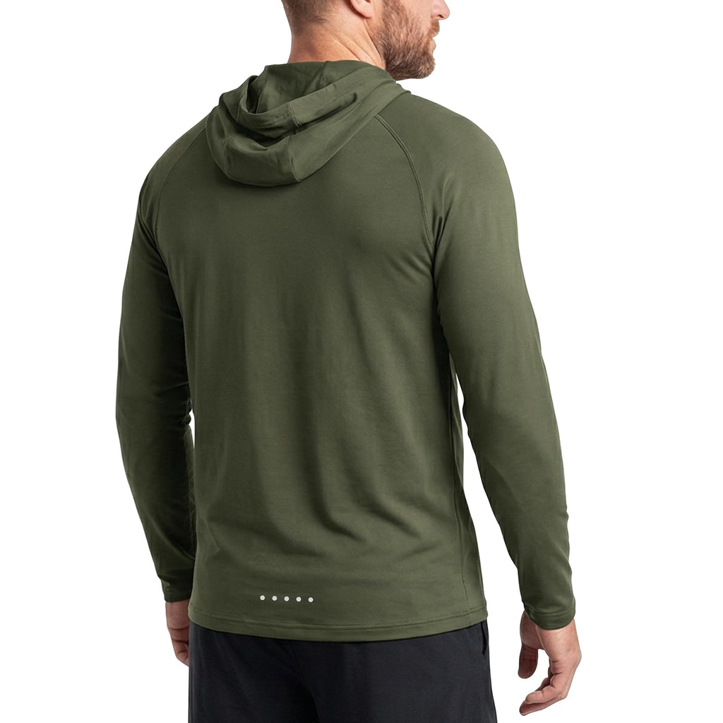 Men's Lightweight Athletic Long-Sleeve Hoodie