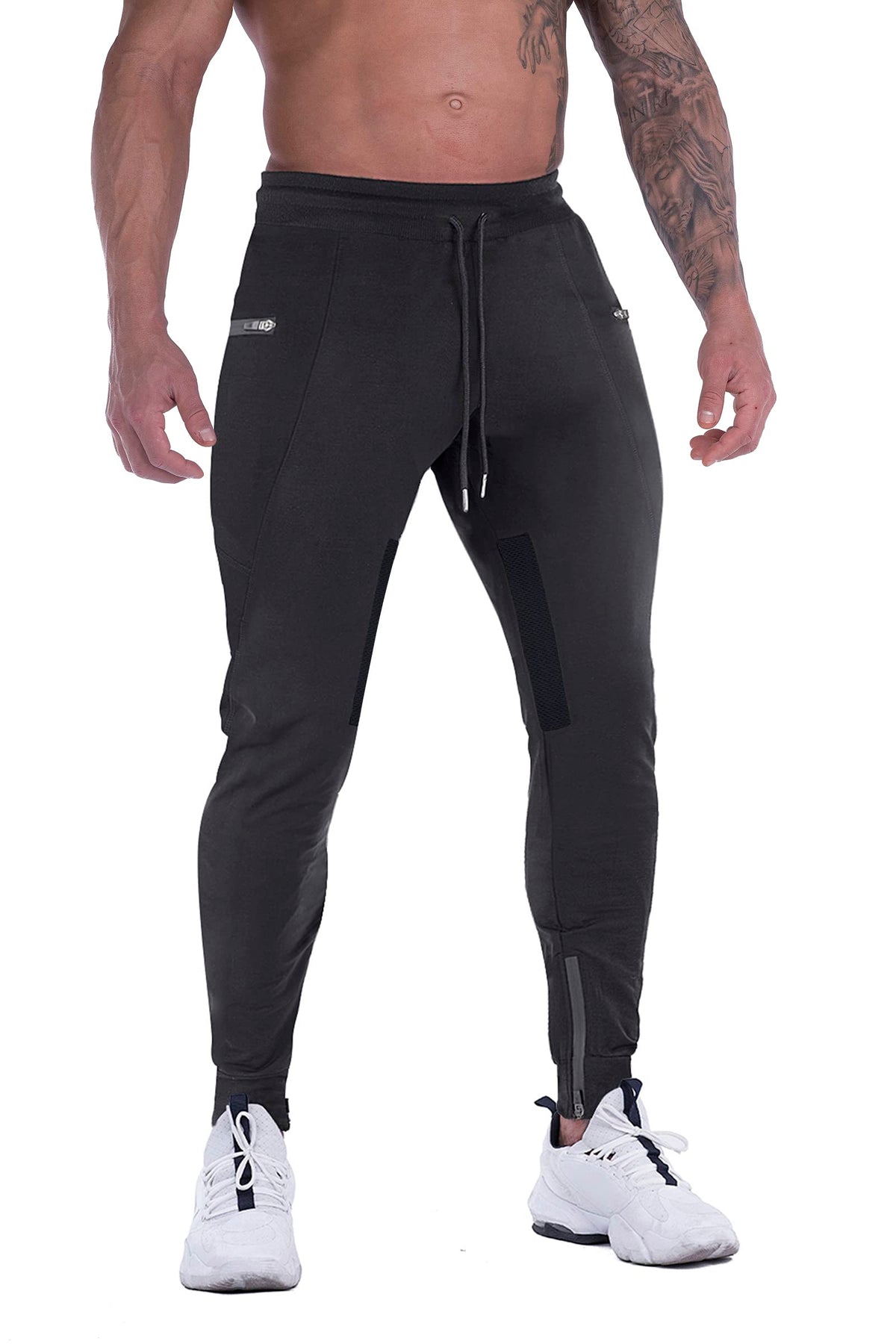 FIRSTGYM Mens Joggers Sweatpants Slim Fit Workout Training Gym Jogger Pants