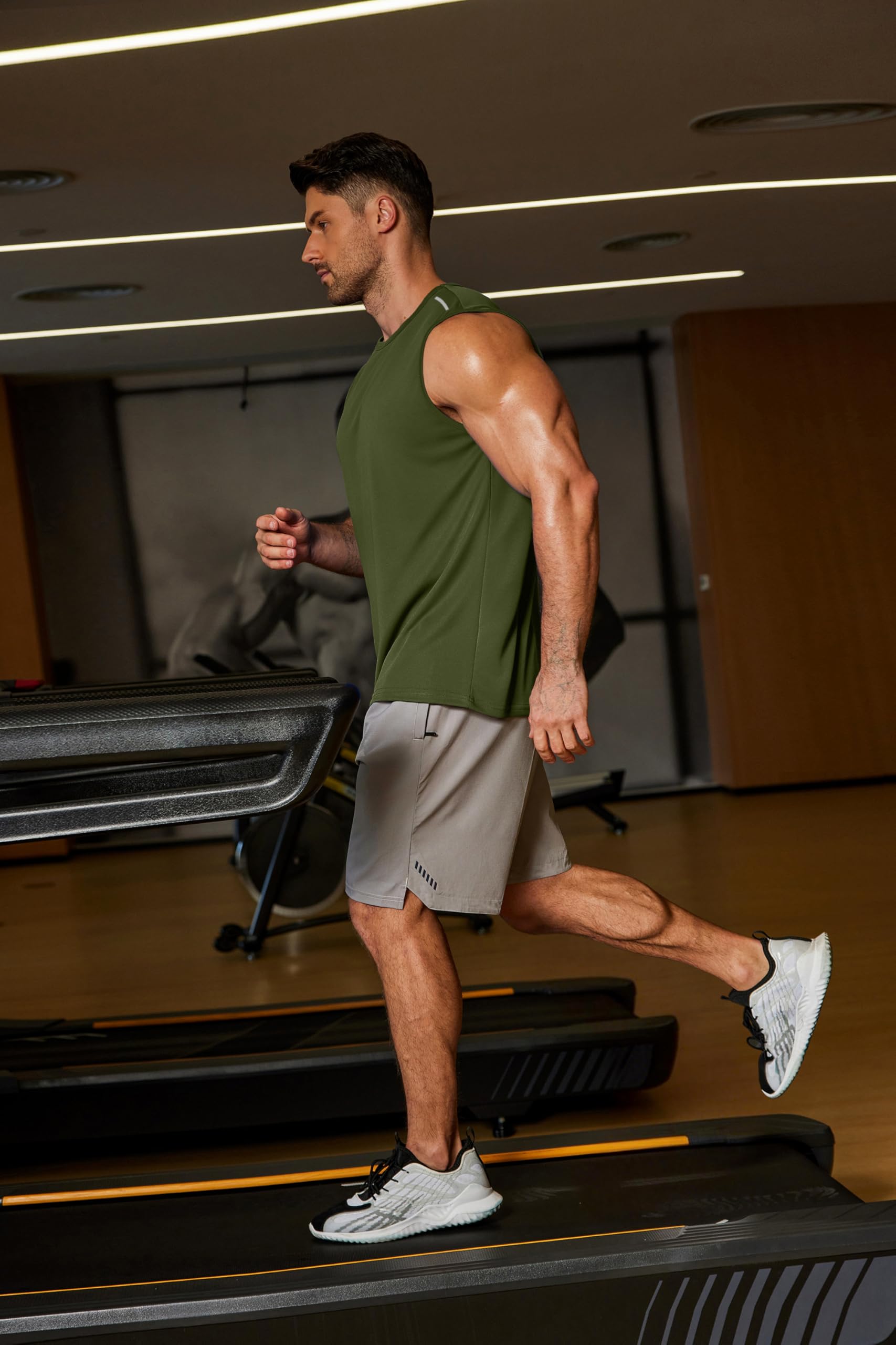 COOFANDY Men's Sleeveless Shirt Quick Dry Workout Tank Top Gym Muscle T Shirts Sport Athletic Tanks Moisture Wicking