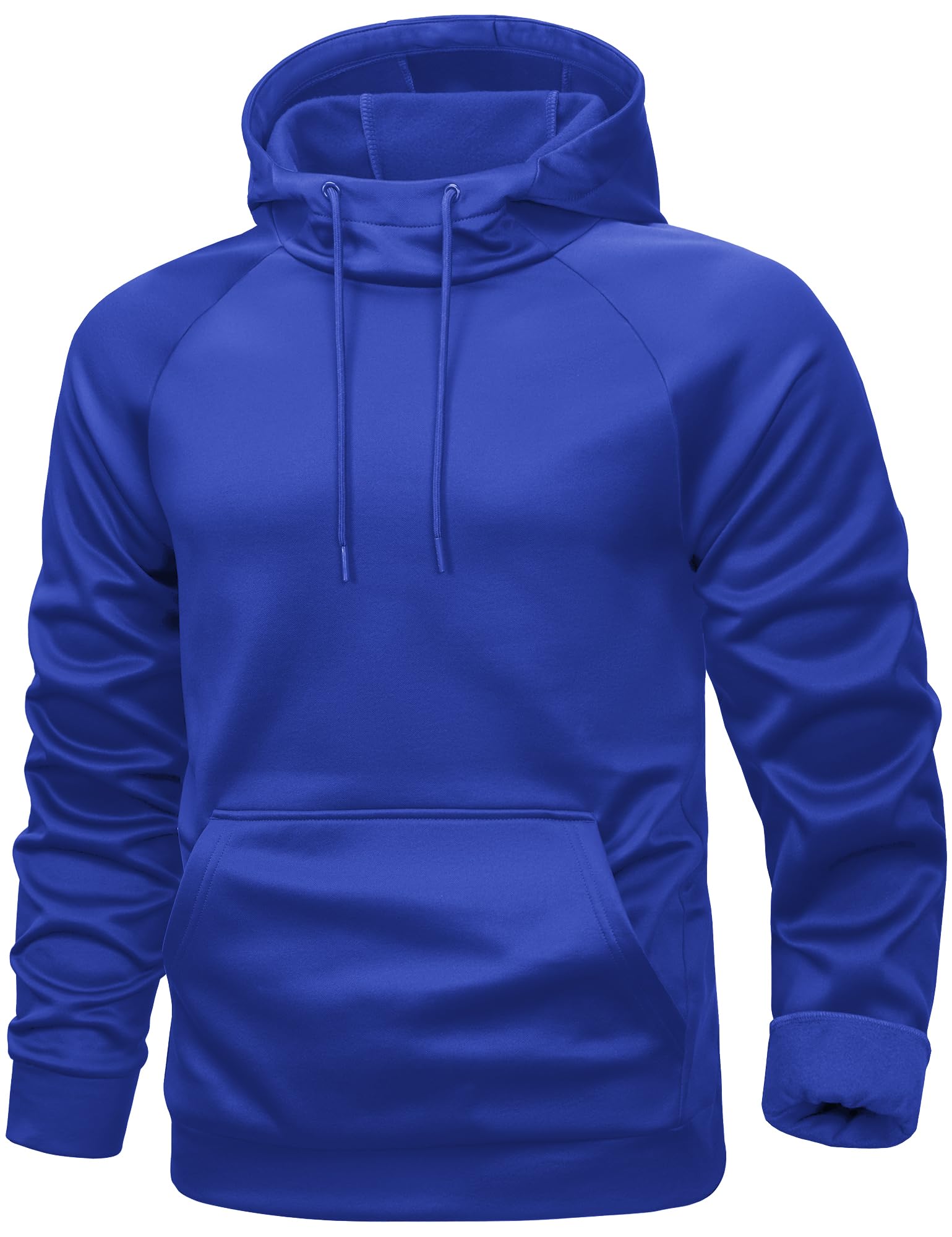 Men's Fleece-Lined Pullover Hoodie with Kangaroo Pocket
