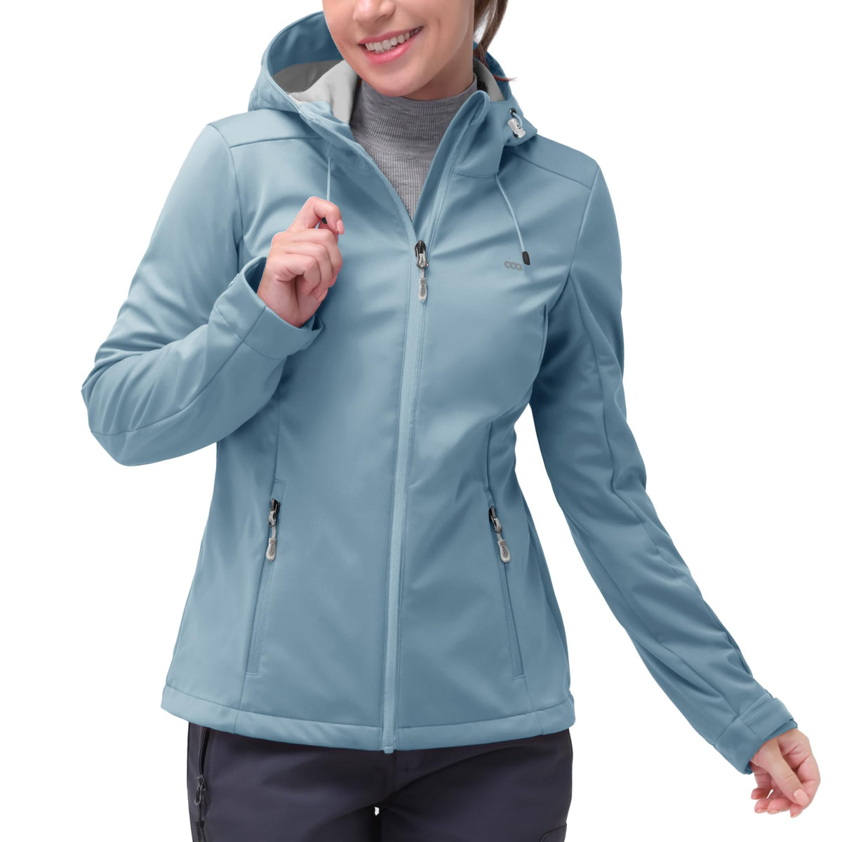 Women's Waterproof Lightweight Softshell Windbreaker Jacket