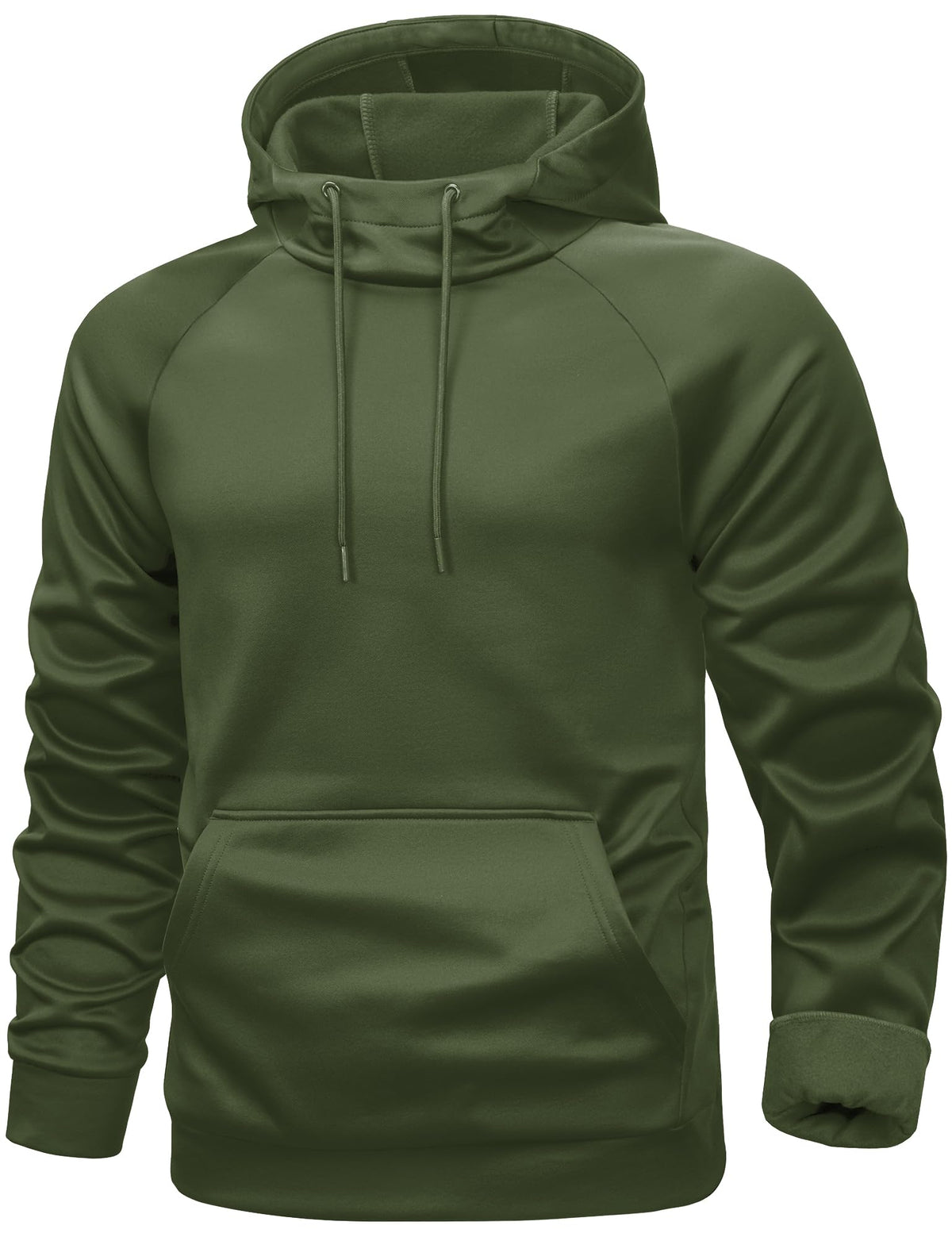 Men's Fleece-Lined Pullover Hoodie with Kangaroo Pocket