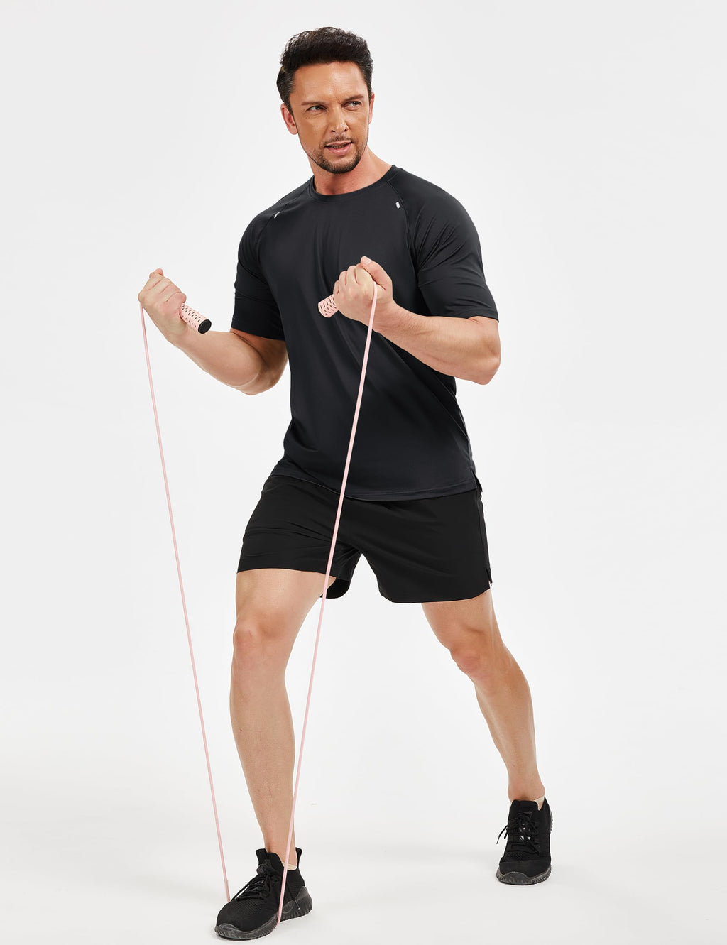 TACVASEN Men's Workout Shirts Dry Fit Mesh Short Sleeve Athletic T-Shirts